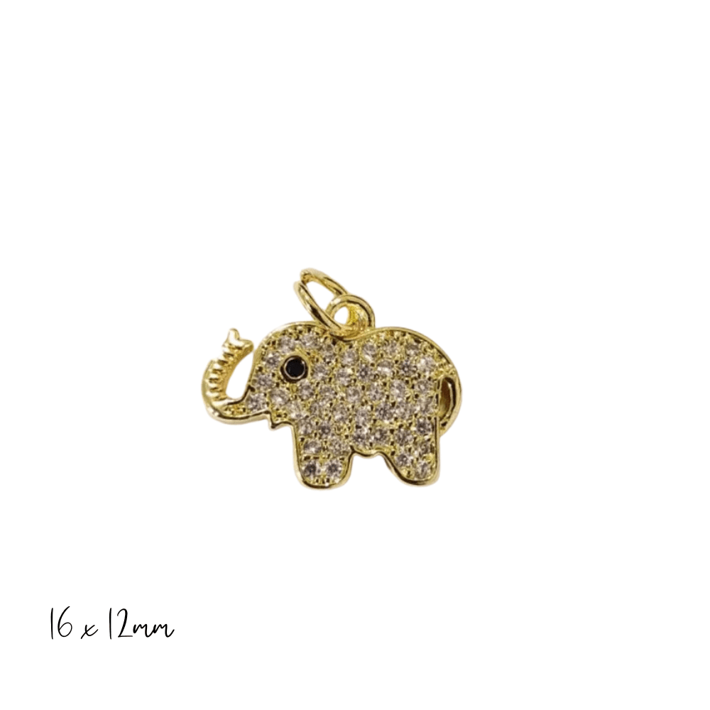 Sparkling Elephant Charm, shimmering add - on for jewelry, elevate your necklace or bracelet, fabulous gift - Nifty Decor & More