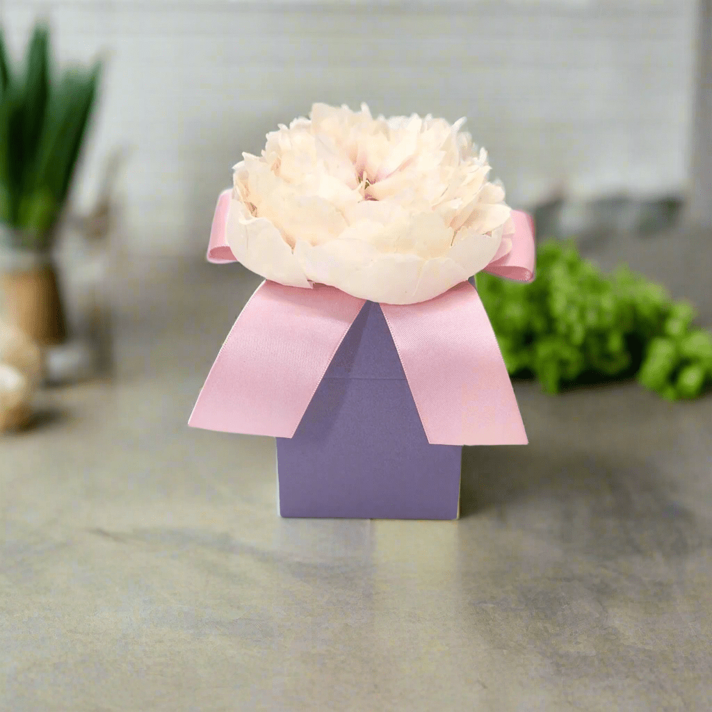 Spring Hyacinth 8 oz LUX Candle, Elegant Floral Scented Candle in Decorative Flower Box, Ideal Gift for Spring & Housewarming - Nifty Decor & More