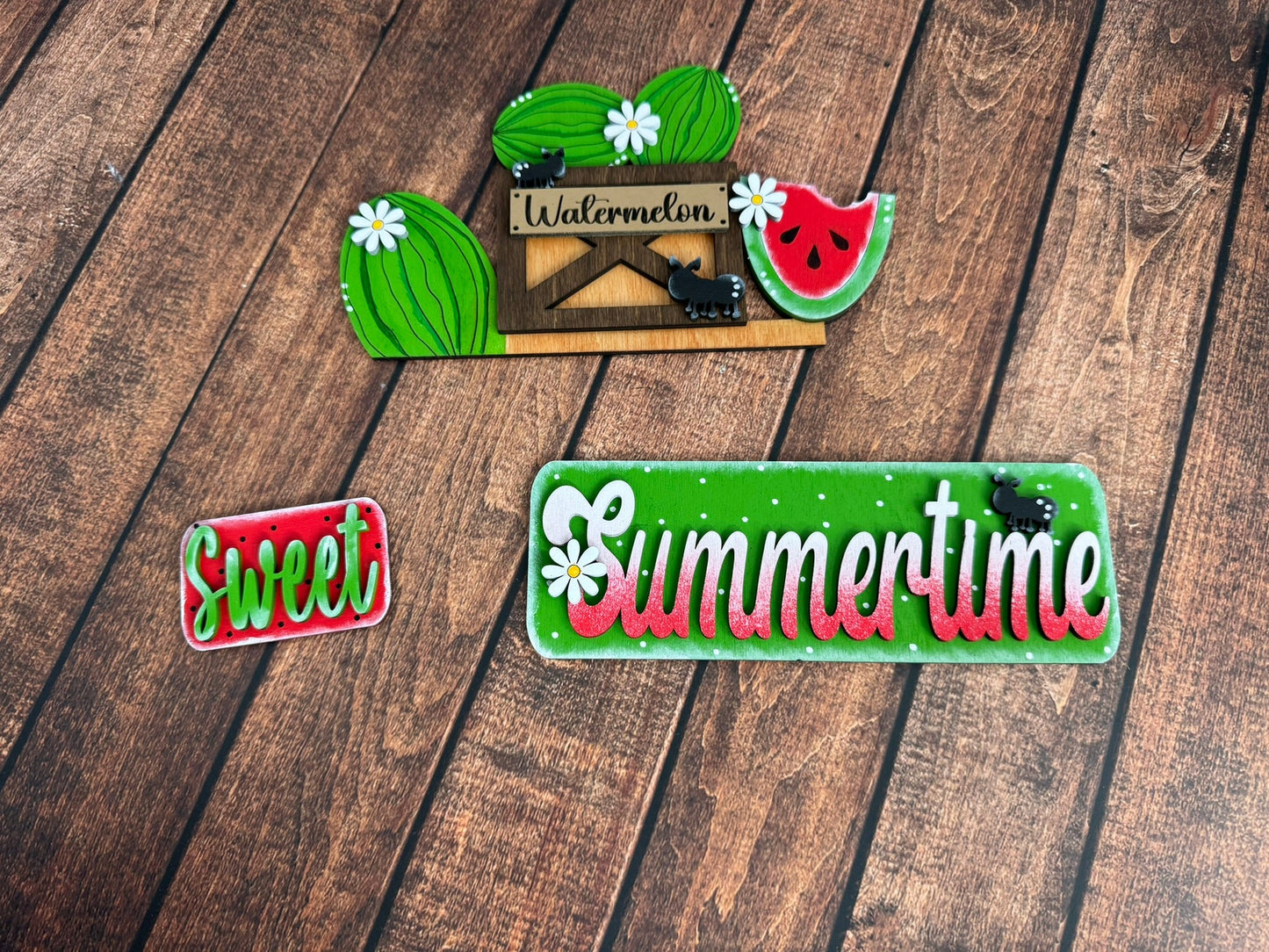 Summertime Watermelon Truck Interchangeable Add On Add-on only