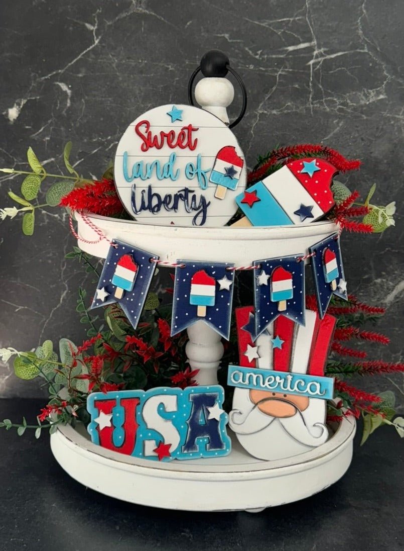 Sweet Land of Liberty Tiered Tray Tiered Tray