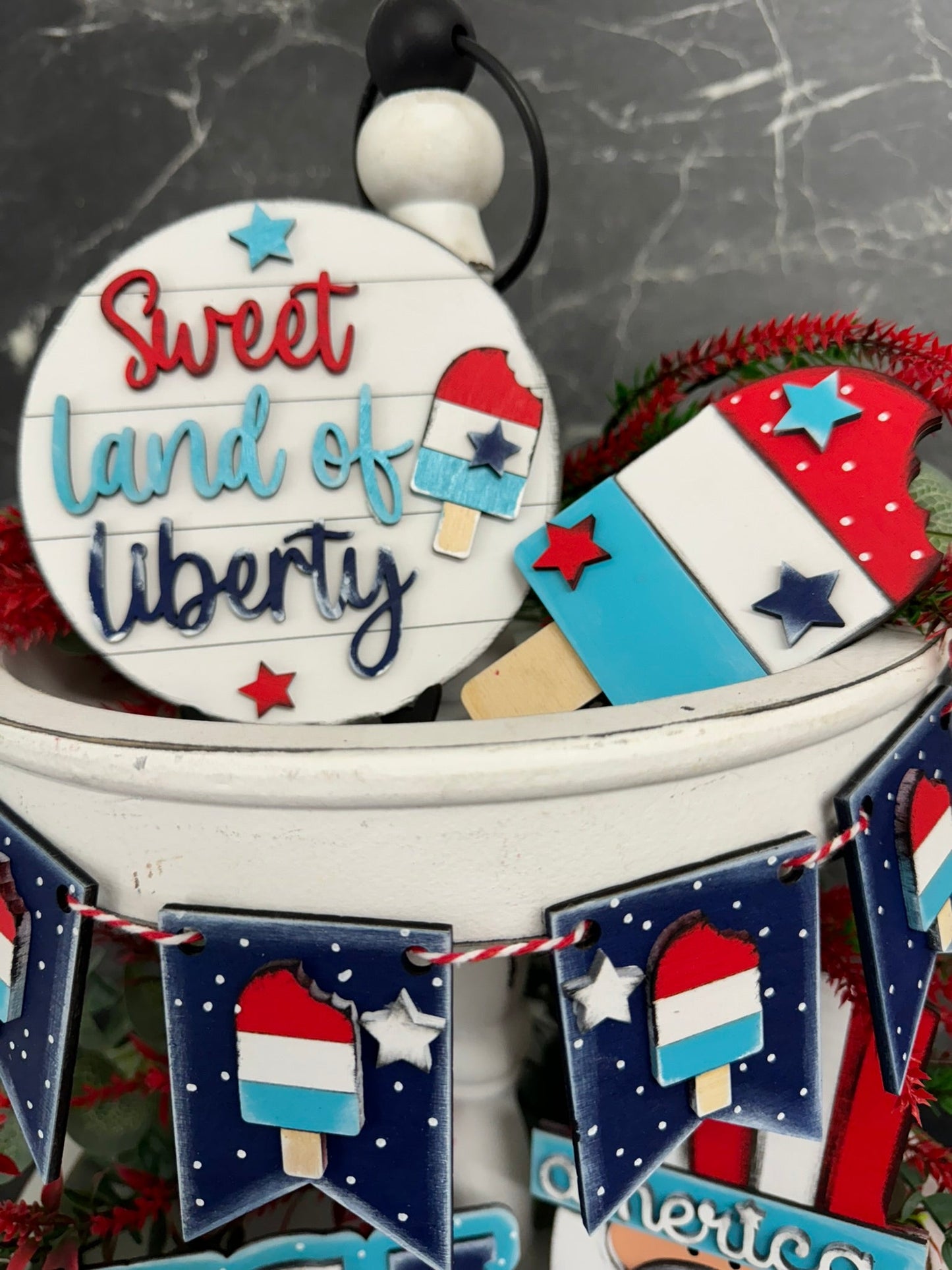 Sweet Land of Liberty Tiered Tray Tiered Tray