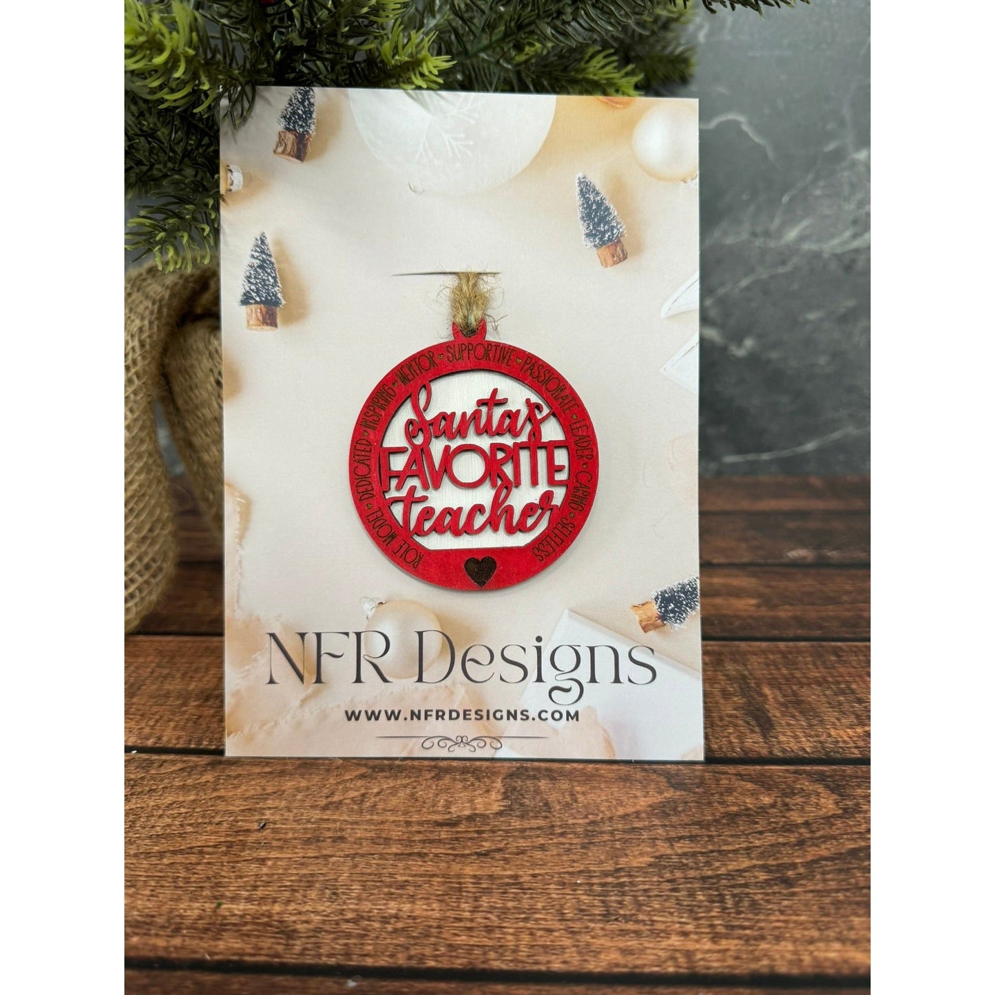 Teacher Ornament - Nifty Decor & More