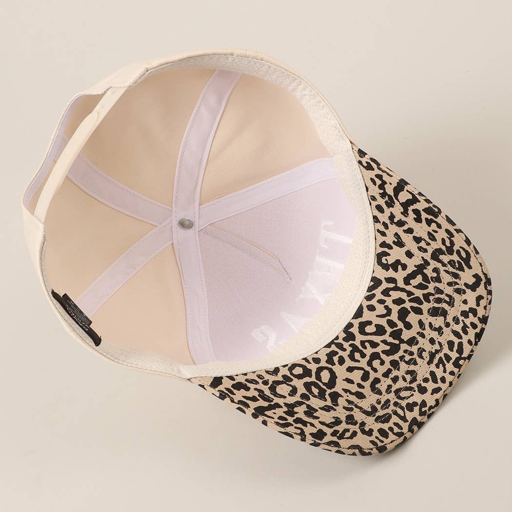 TEXAS Embroidery Leopard Two-Tone Trucker Hat, Chic Cowgirl Vibes for Everyday Wear, Ideal Gift for Texas Lovers & Fashionistas