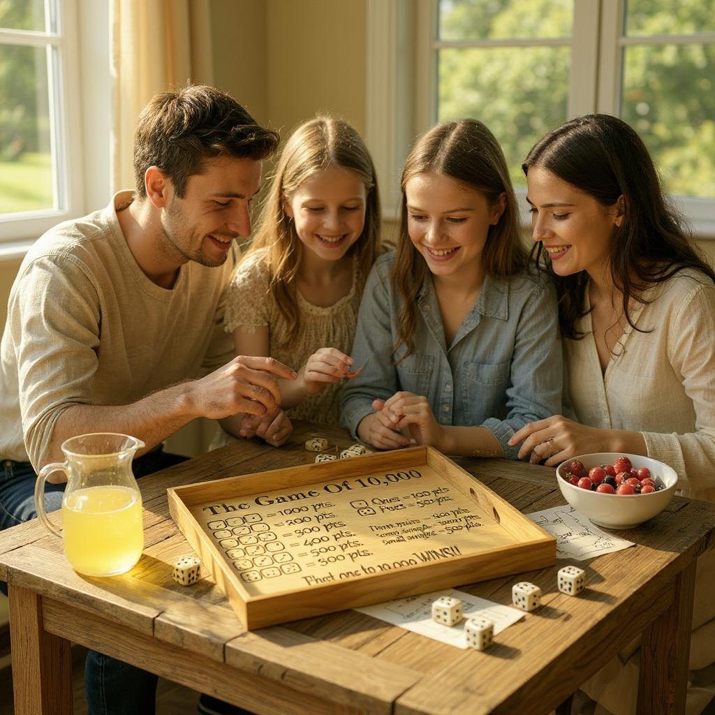 The Game of 10,000, Thrilling Dice Family Gaming Experience, Ideal Gift for Game Night Lovers, Dice Games Board game