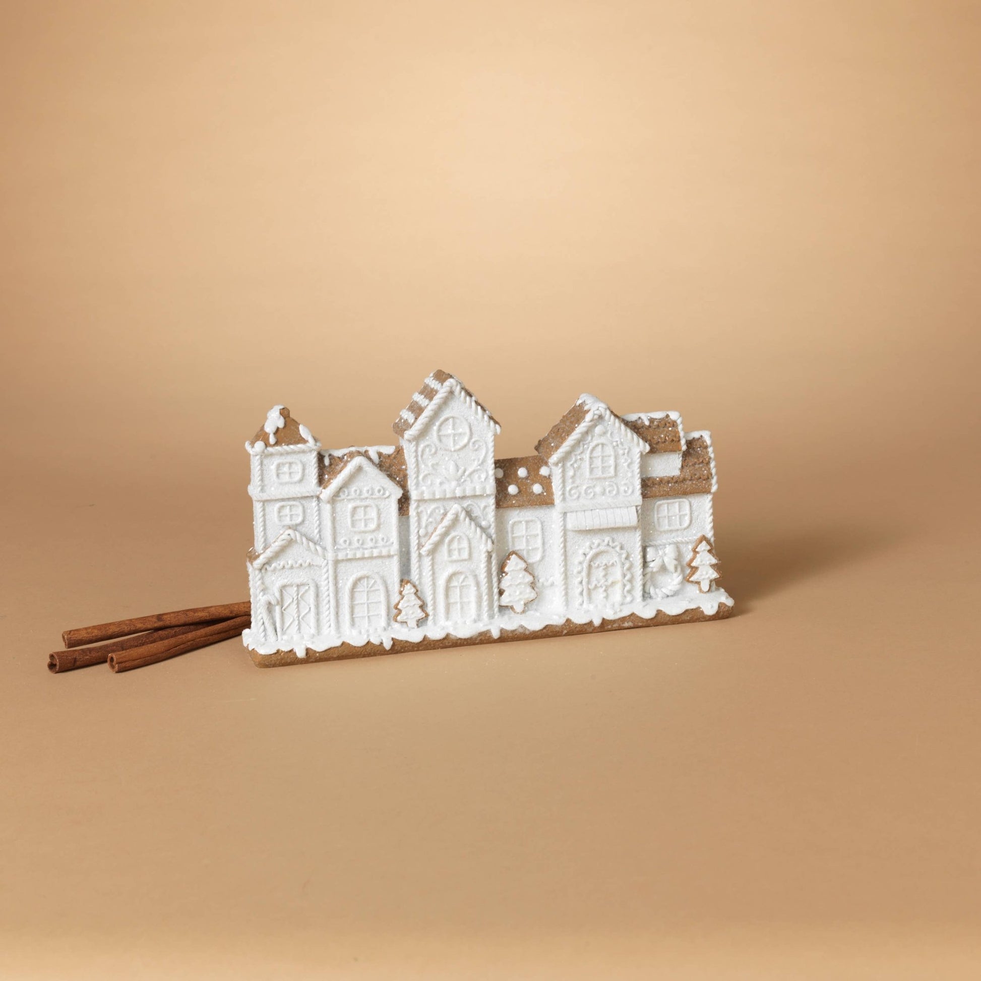 The Gerson Company 12"L Resin Holiday Gingerbread House Christmas Collectible