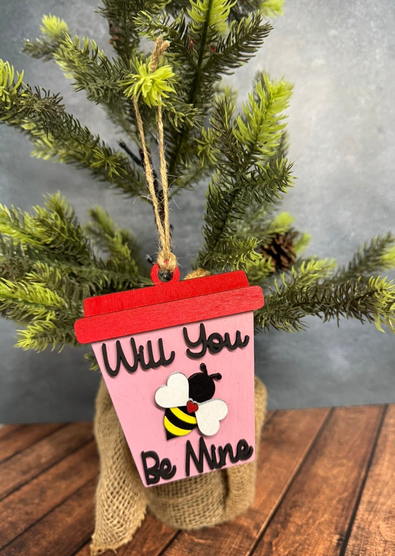 Valentine Latte Cup Ornament Gift Card Holder - Nifty Decor & More