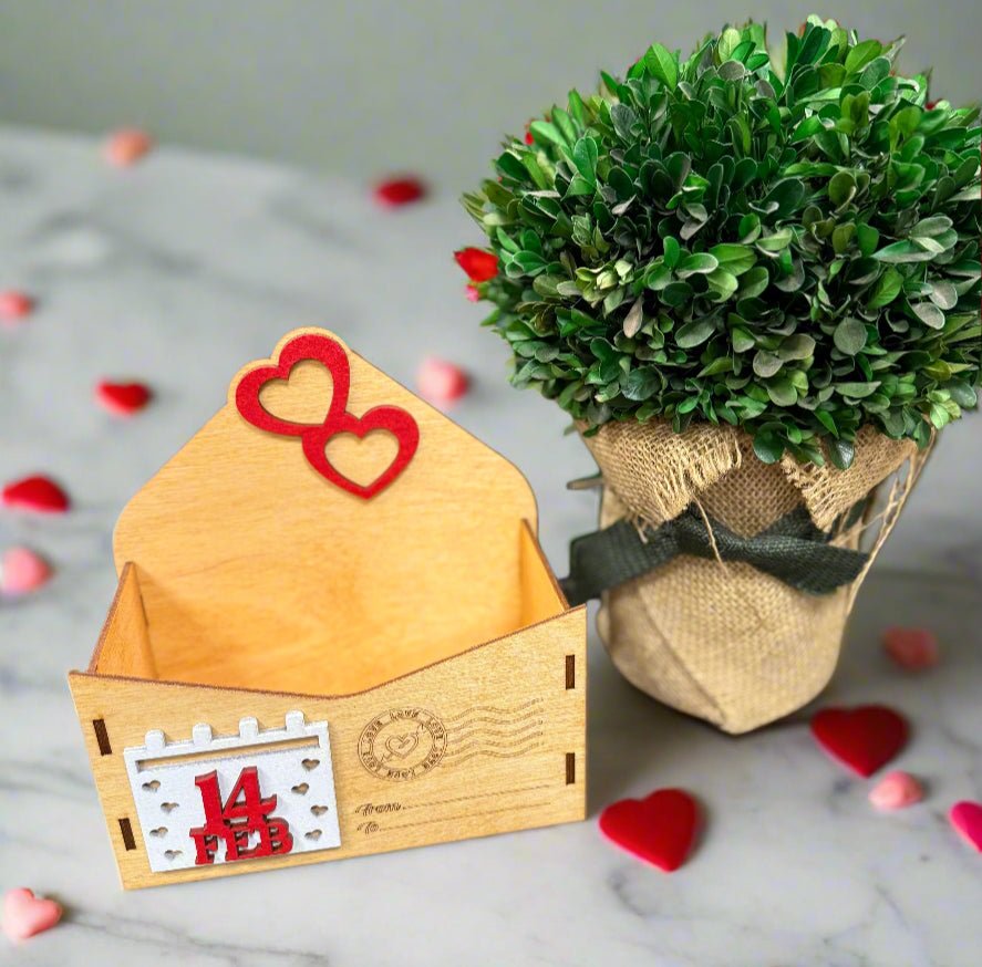 Valentine Love Letter Goodie Box - Fill with Special Gifts | Unique Candy Gift Box Idea for Sweethearts
