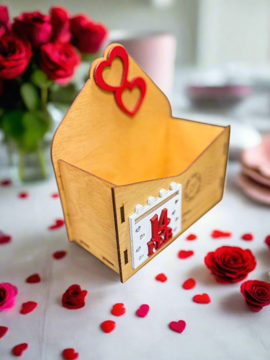 Valentine Love Letter Goodie Box - Fill with Special Gifts | Unique Candy Gift Box Idea for Sweethearts