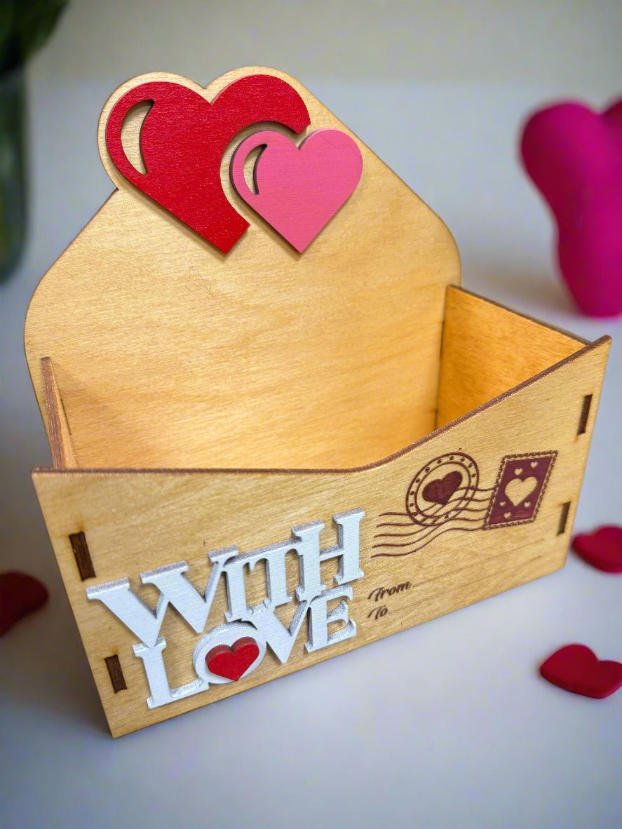 Valentine Love Letter Goodie Box - Fill with Special Gifts | Unique Candy Gift Box Idea for Sweethearts