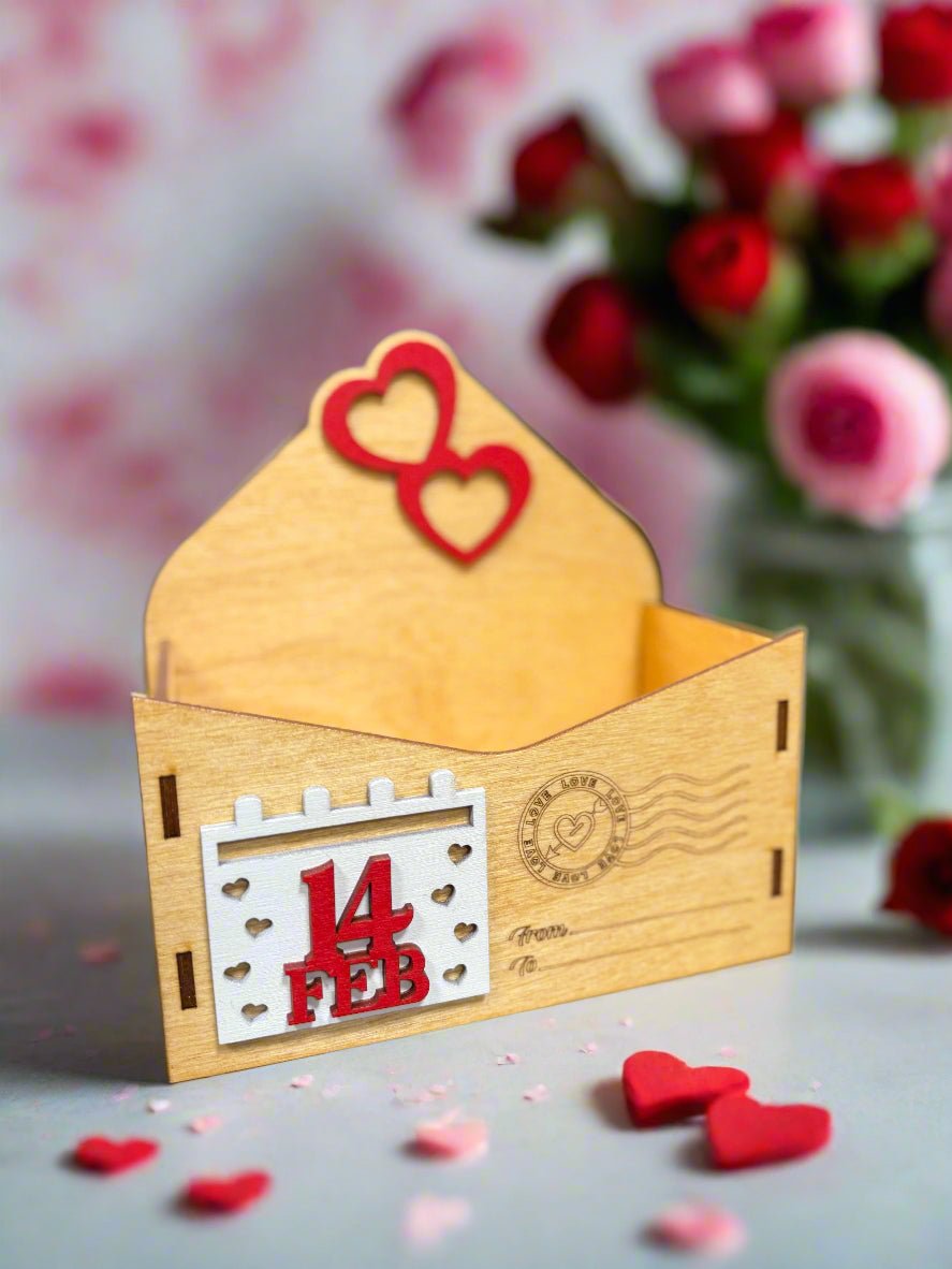 Valentine Love Letter Goodie Box - Fill with Special Gifts | Unique Candy Gift Box Idea for Sweethearts