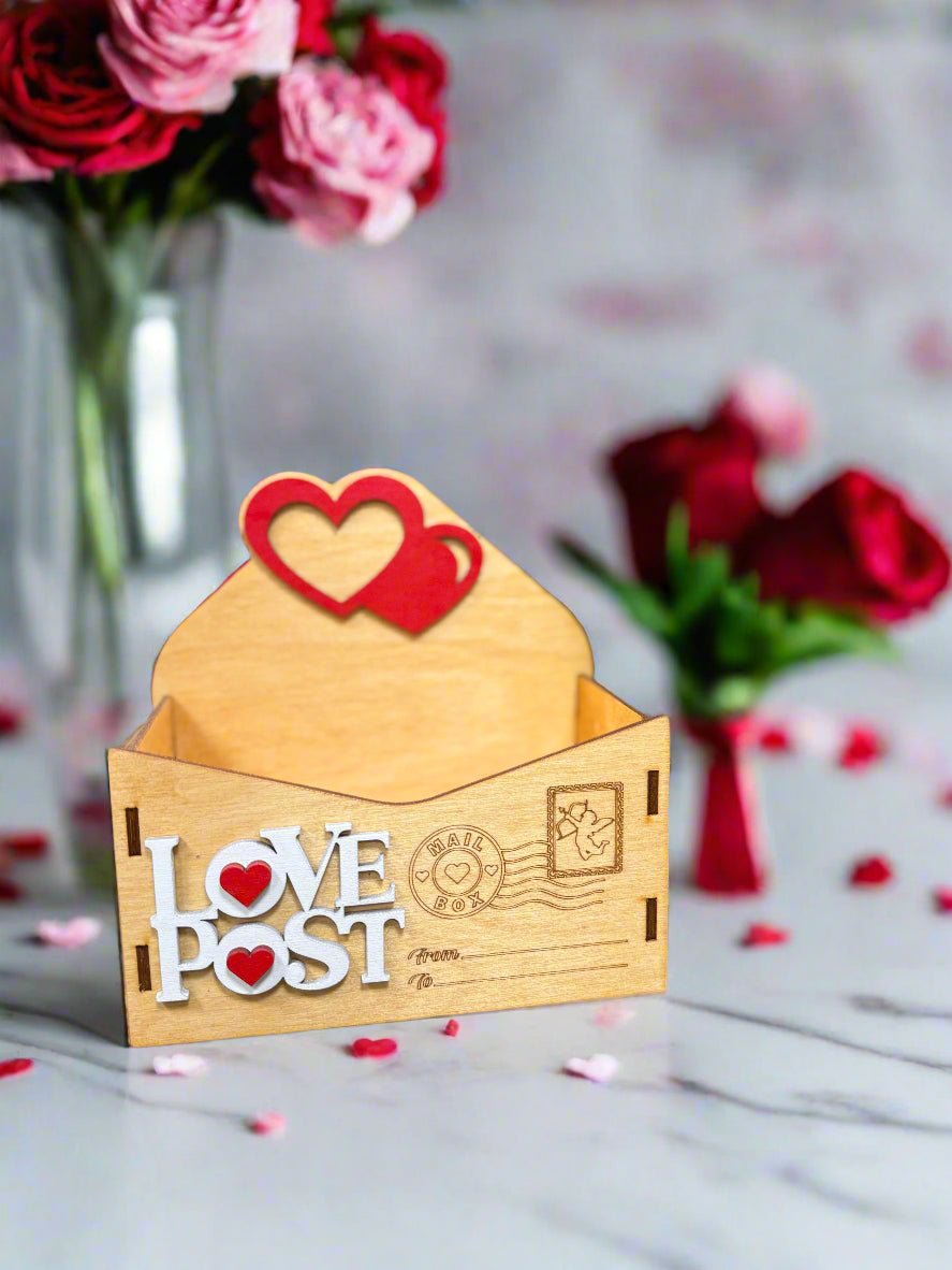 Valentine Love Letter Goodie Box - Fill with Special Gifts | Unique Candy Gift Box Idea for Sweethearts Love Post