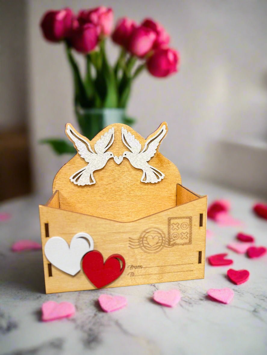 Valentine Love Letter Goodie Box - Fill with Special Gifts | Unique Candy Gift Box Idea for Sweethearts Dove