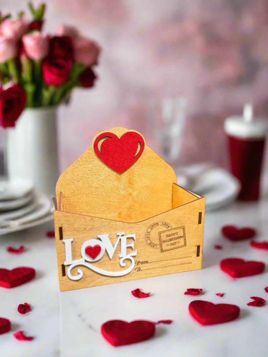 Valentine Love Letter Goodie Box - Fill with Special Gifts | Unique Candy Gift Box Idea for Sweethearts Love