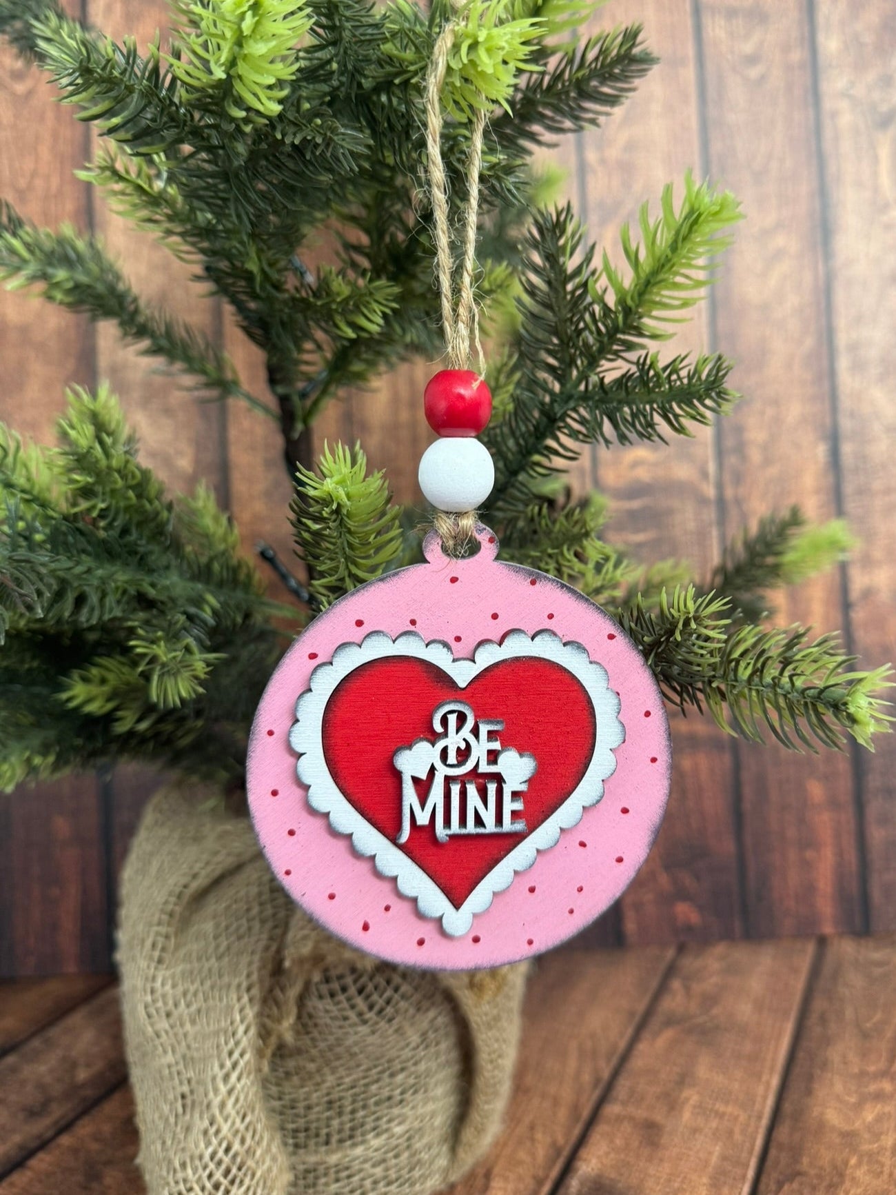 Valentine Ornaments Be Mine