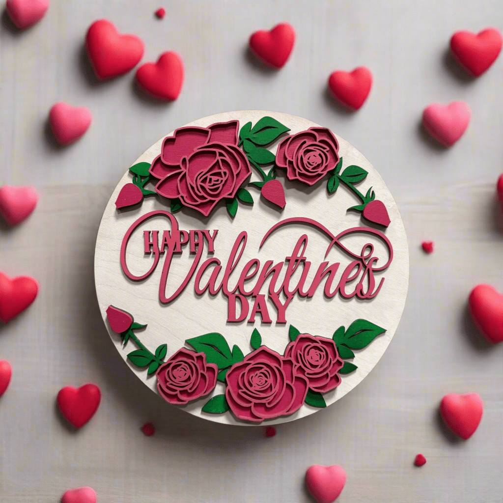 Valentine Sign Hangers Happy Valentine's Day
