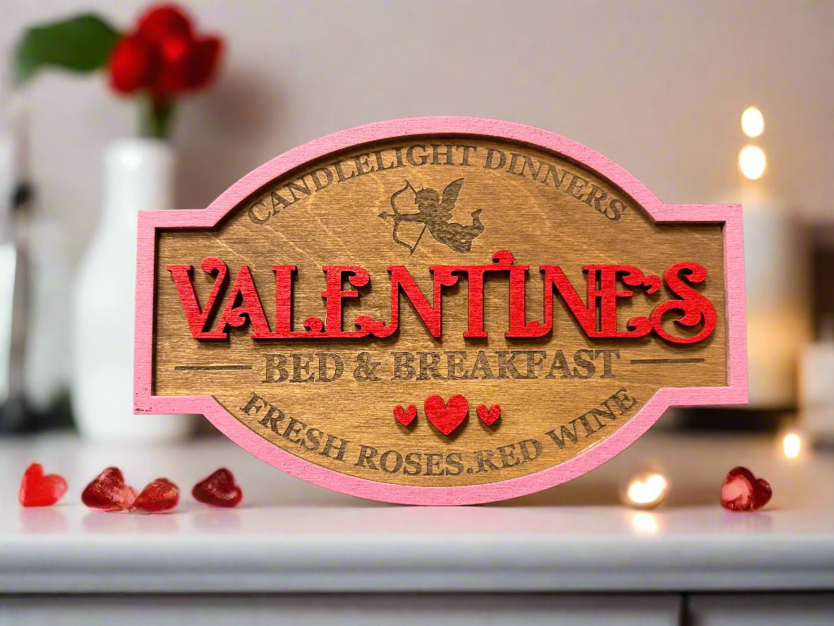 Valentine Sign Shelf Sitters Bed & Breakfast