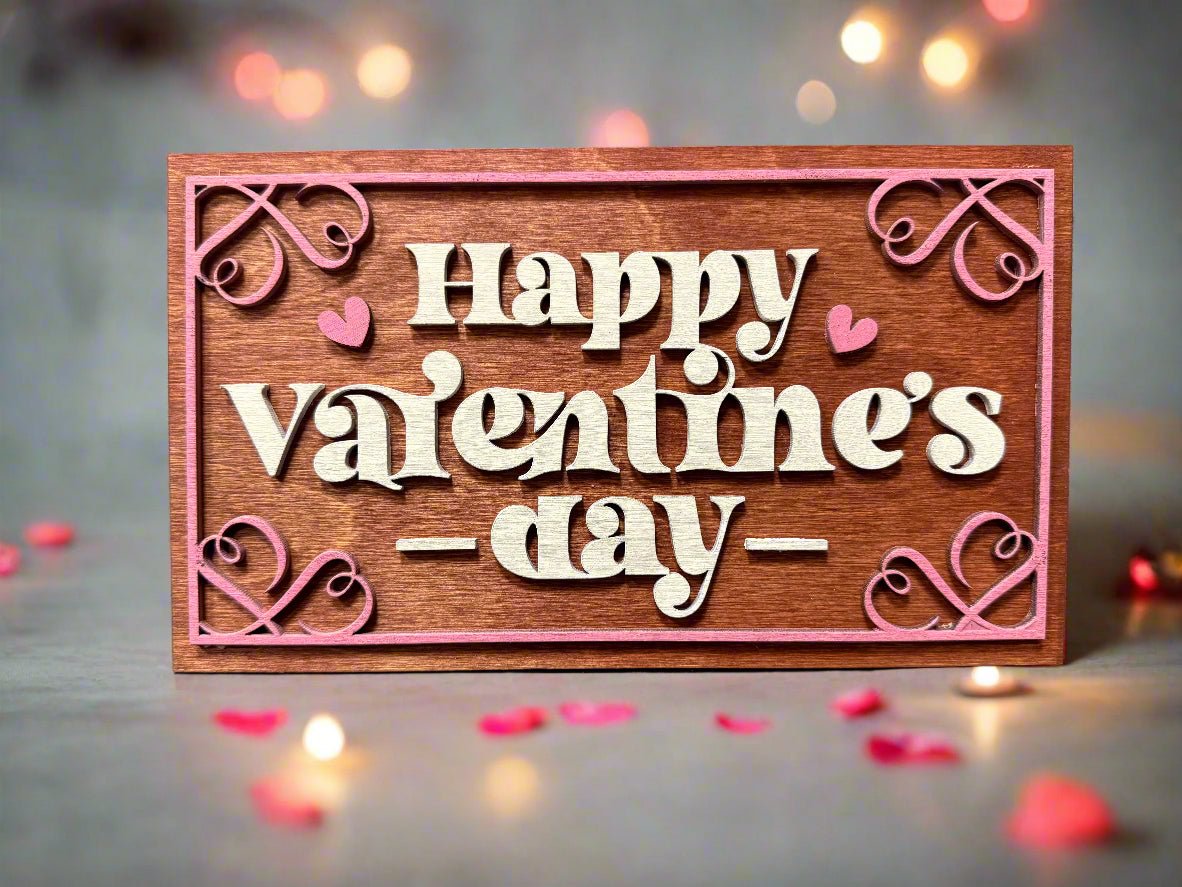Valentine Sign Shelf Sitters Happy Valentine's Day