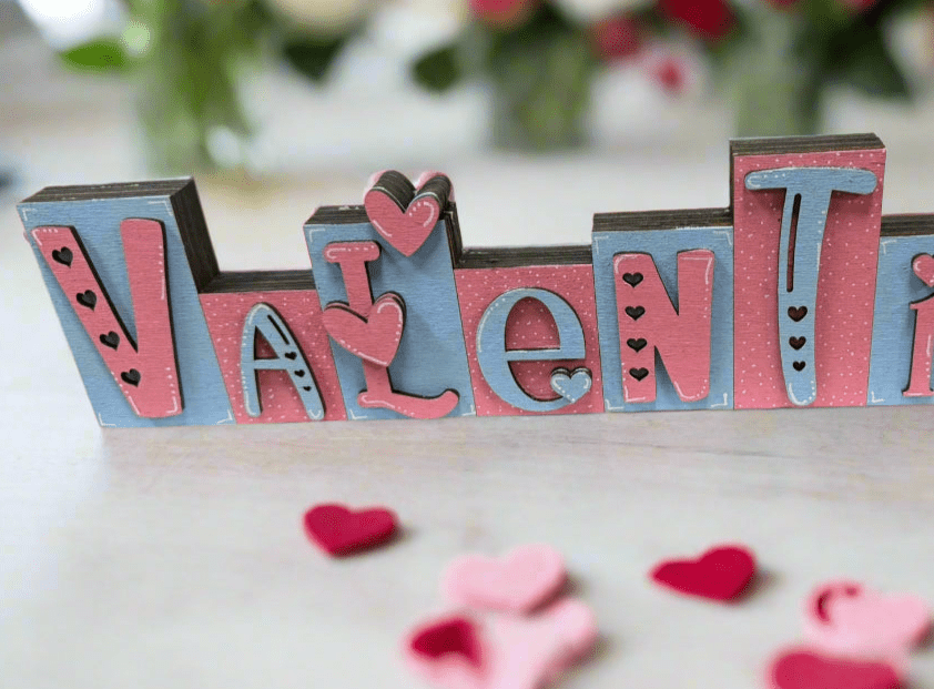 Valentine Word Shelf Sitter Valentine Shelf Sitter
