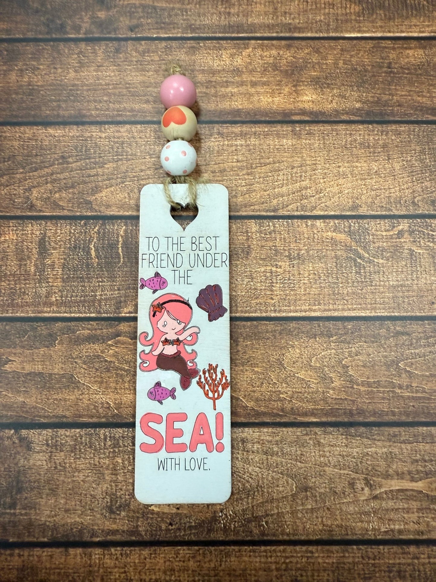 Valentine's Day Bookmarks Mermaid