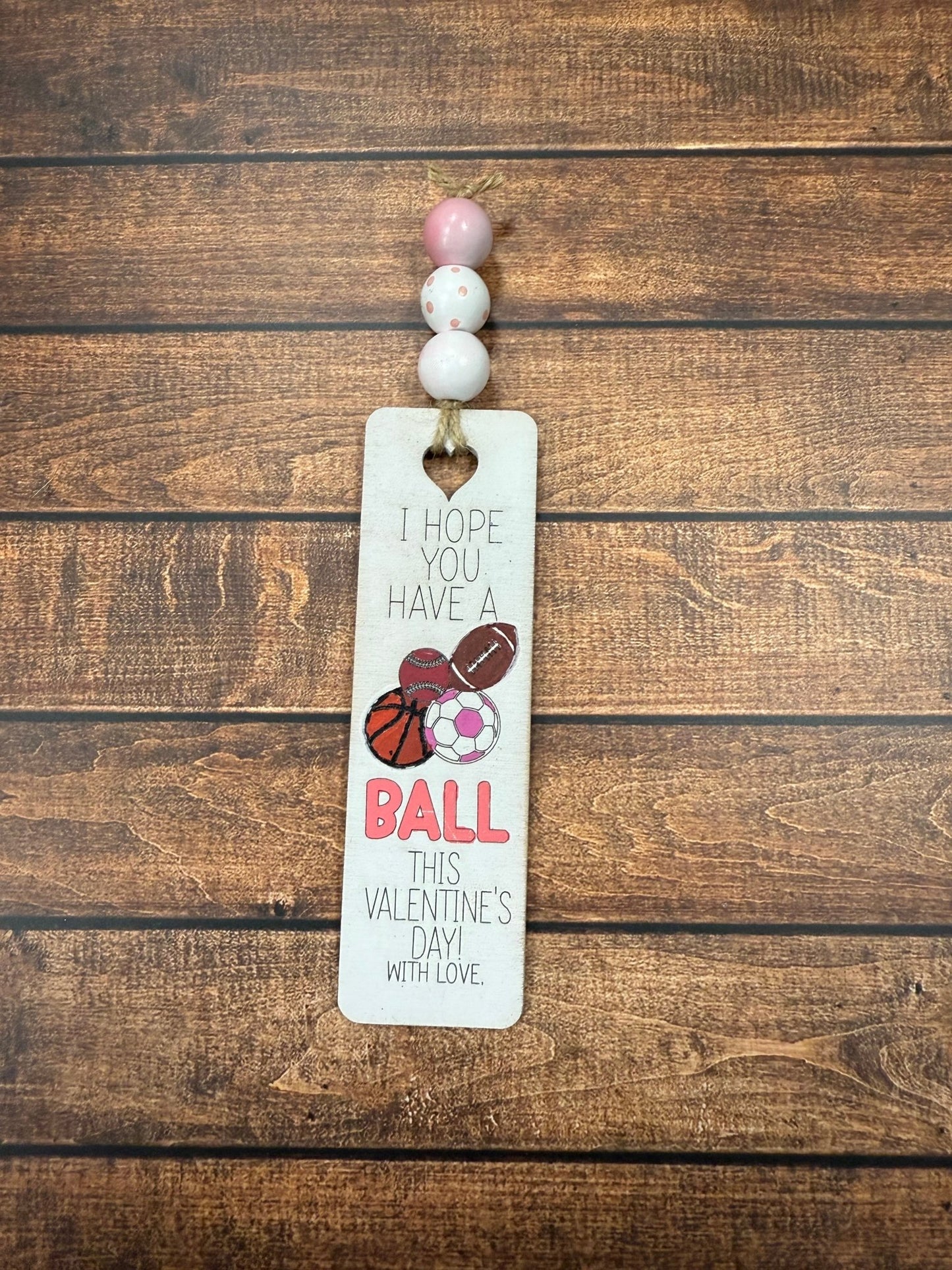 Valentine's Day Bookmarks Ball