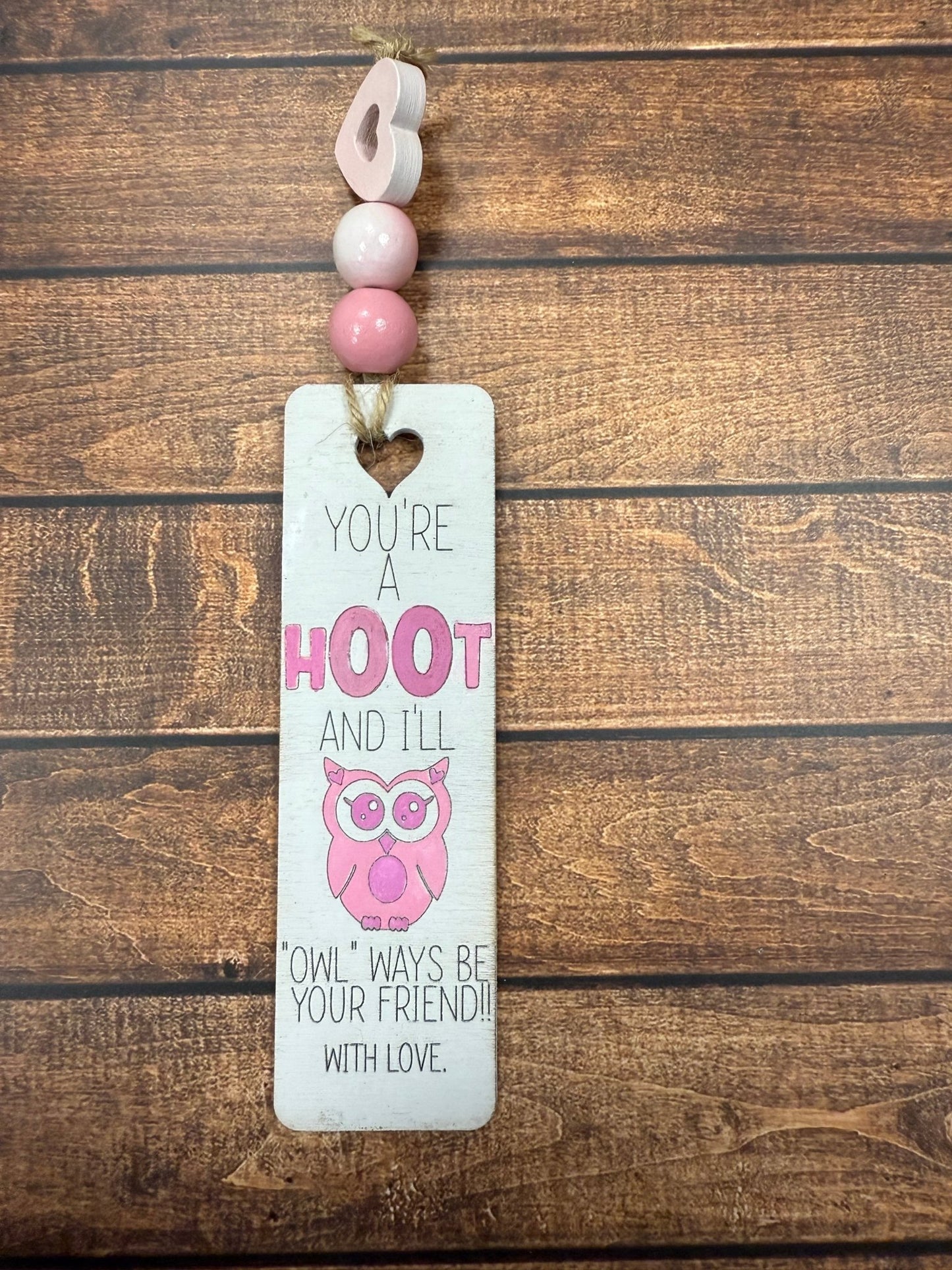 Valentine's Day Bookmarks Hoot
