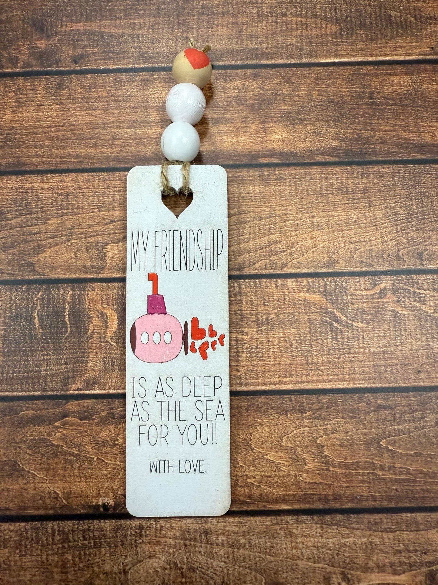 Valentine's Day Bookmarks Sea