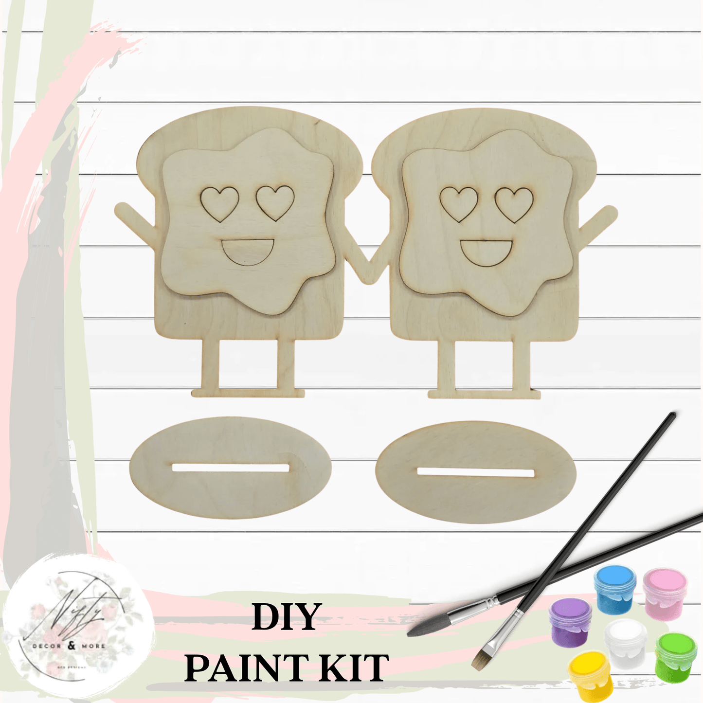 Valentine's Day Paint Kit Peanut Butter Jelly