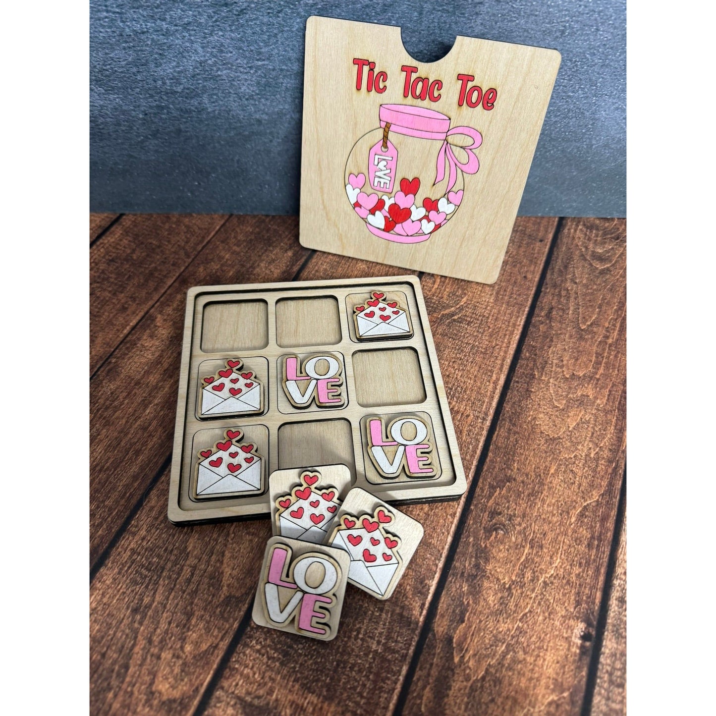 Valentine's Day Tic Tac Toe Valentine Gift Love - Letters