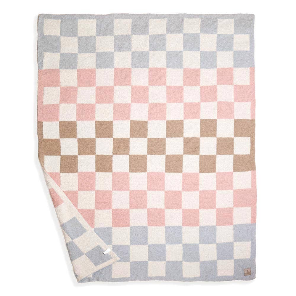 Vibrant Multicolor Checkered Reversible Throw Blanket, Cuddle-Ready Cozy Home Essential, Fabulous Gift Idea Throw Blanket