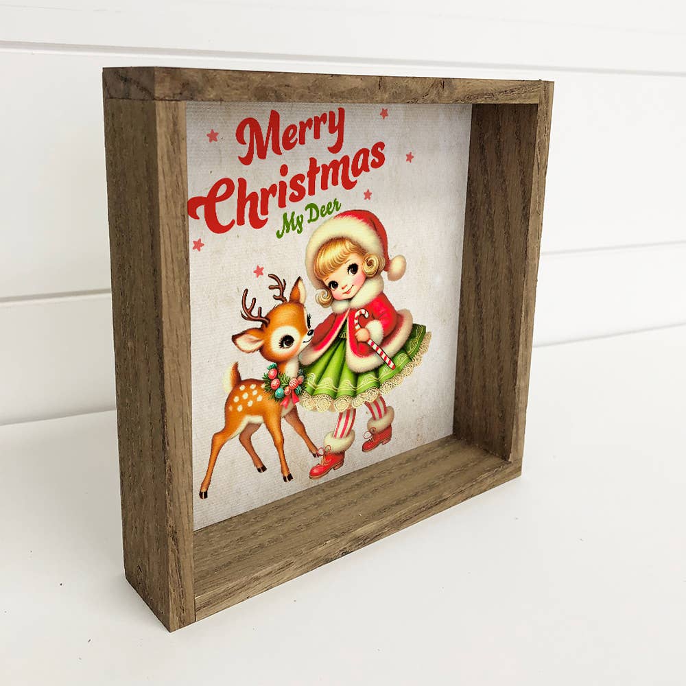 Vintage 1950s Christmas Signs with Retro Santa - Nifty Decor & More