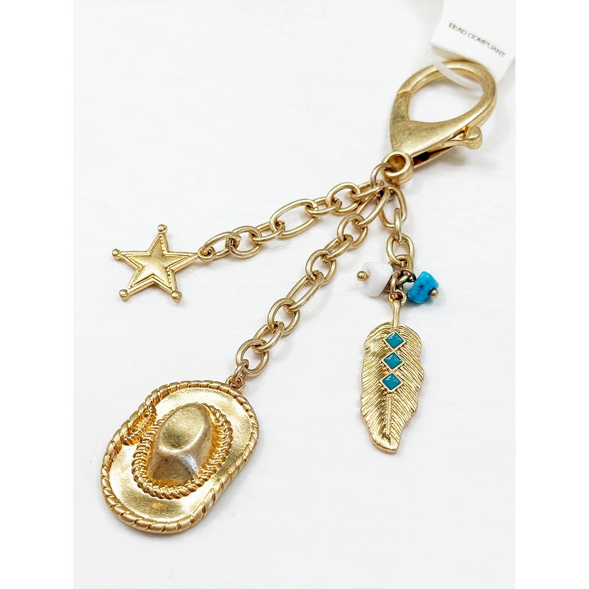 Western Style Bag Charms, Rustic Mixed Design Accessory for Bags and Keys, Unique Gift for Cowgirls and Cowboys - Nifty Decor & More