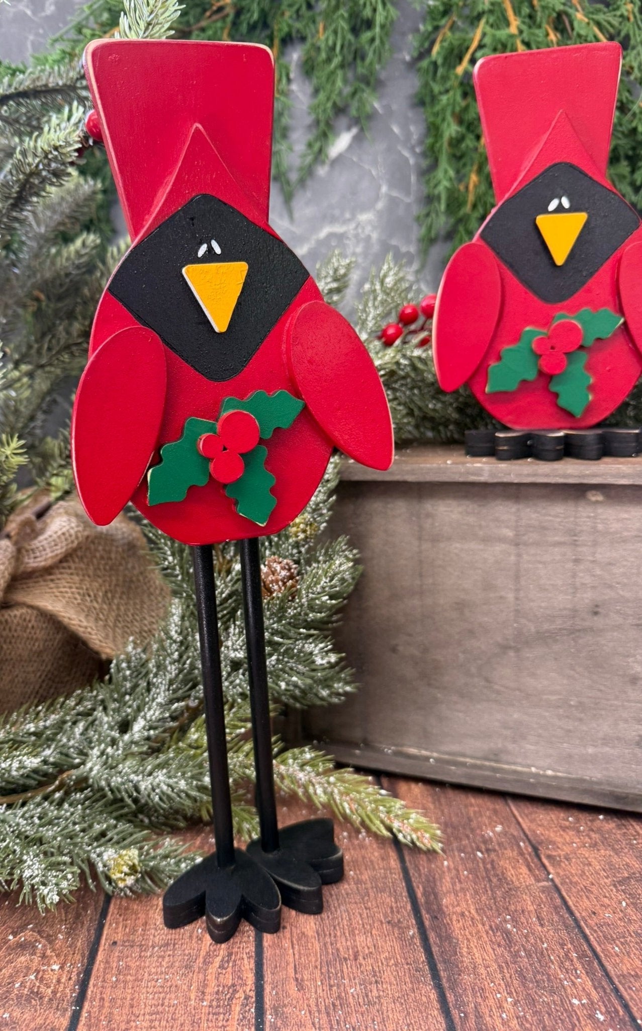 Whimsical Cardinal Set - Nifty Decor & More