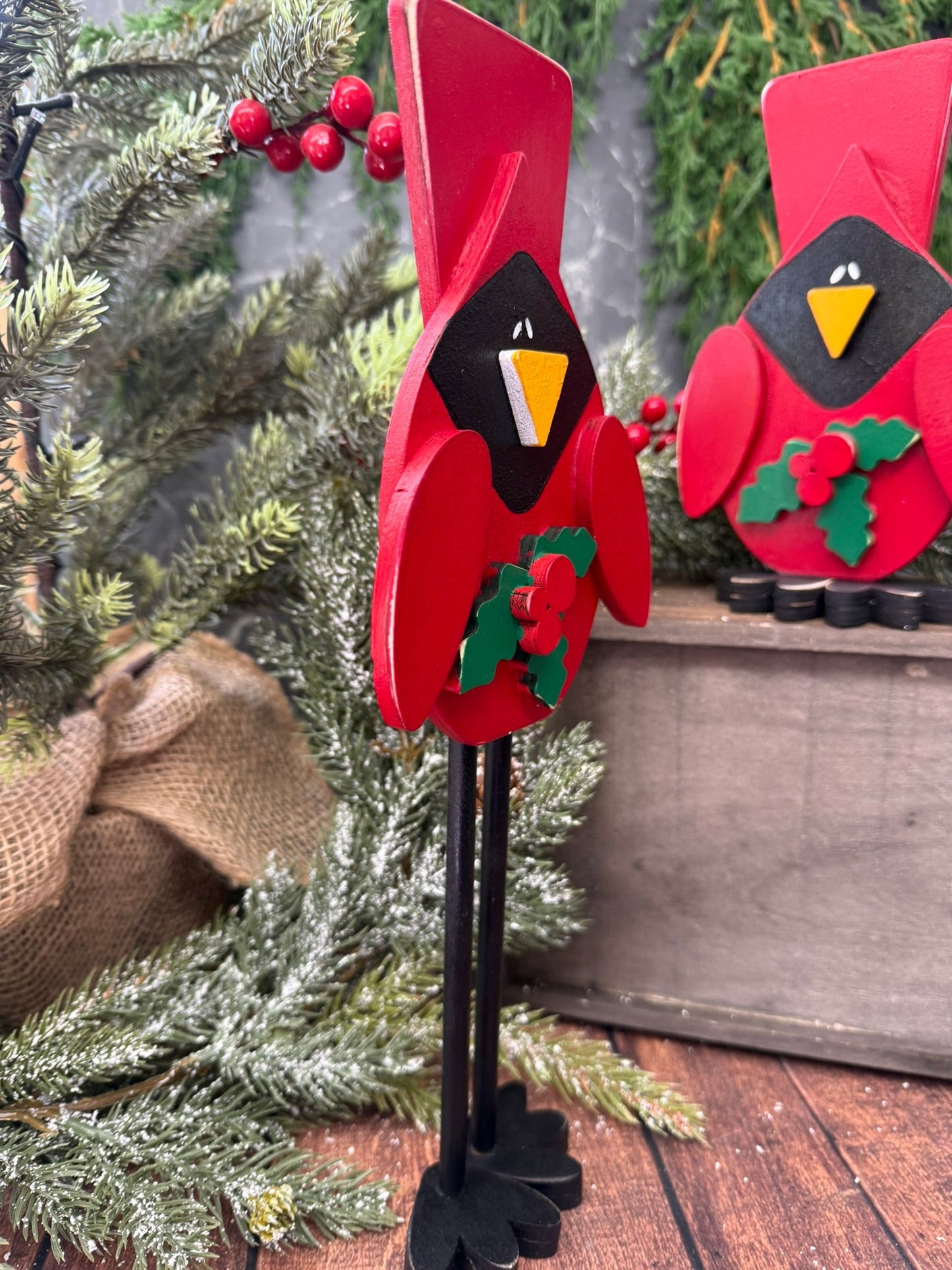 Whimsical Cardinal Set - Nifty Decor & More