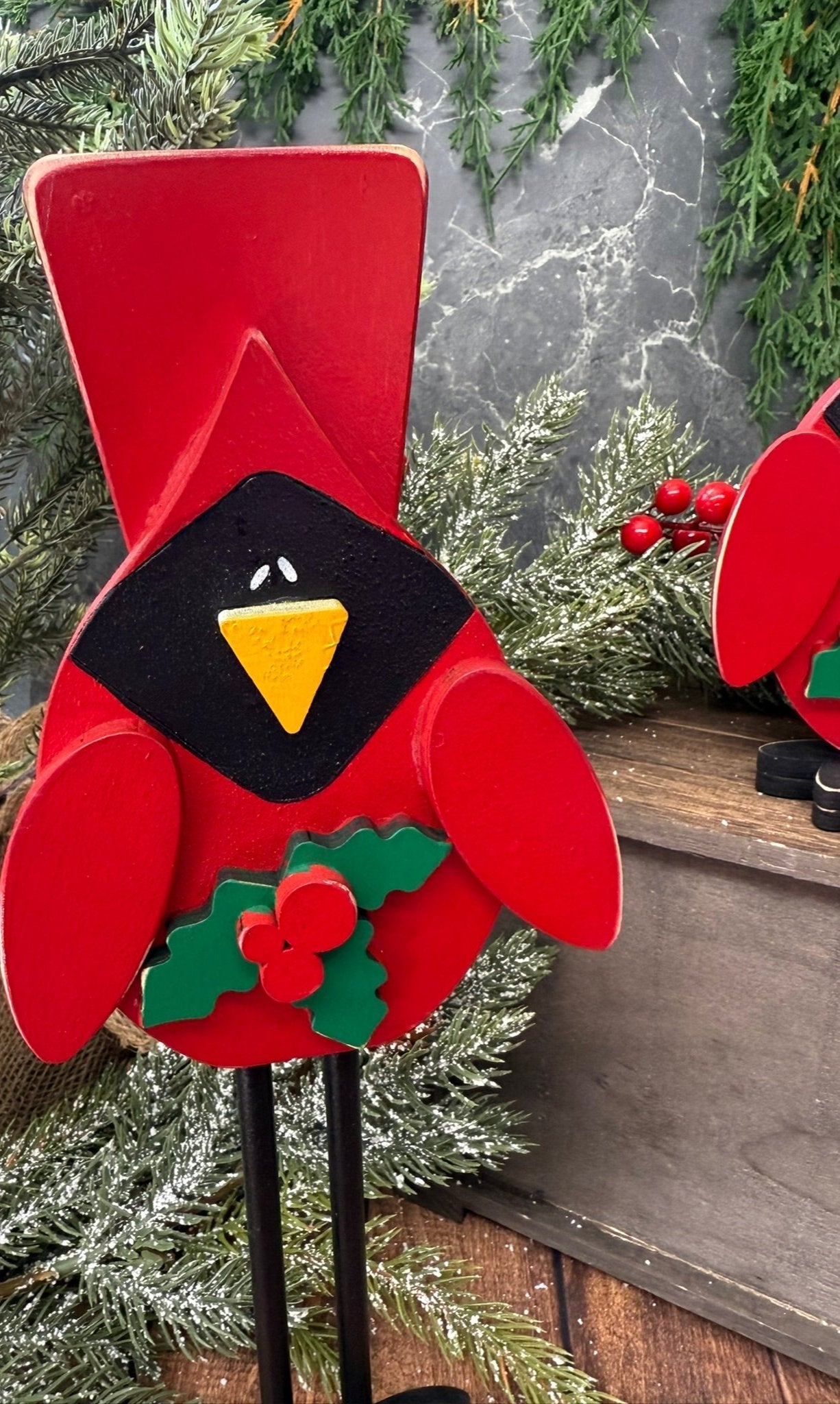 Whimsical Cardinal Set - Nifty Decor & More