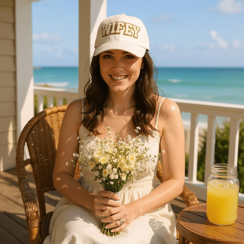 WIFEY Chenille Letter Patch Cotton Baseball Cap