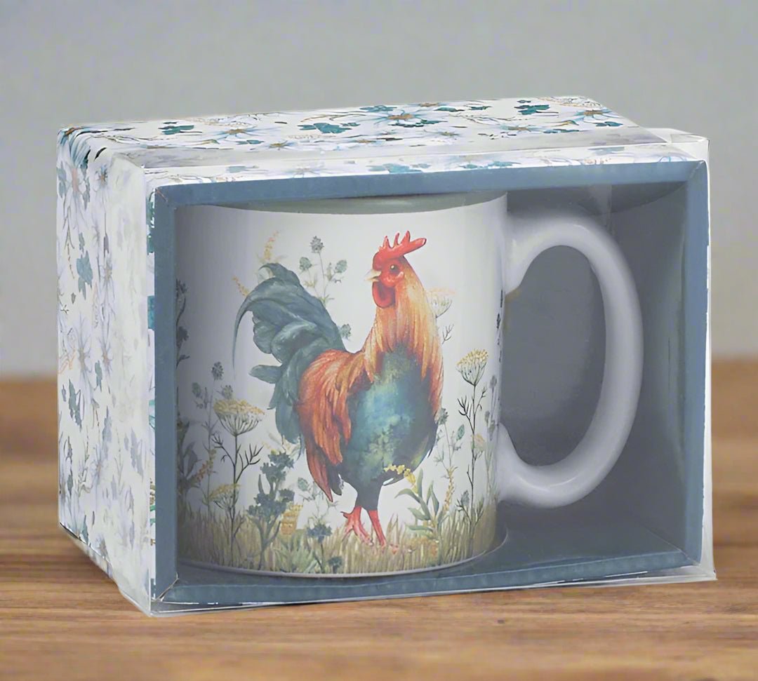 Wildflower Rooster Mug coffee mug