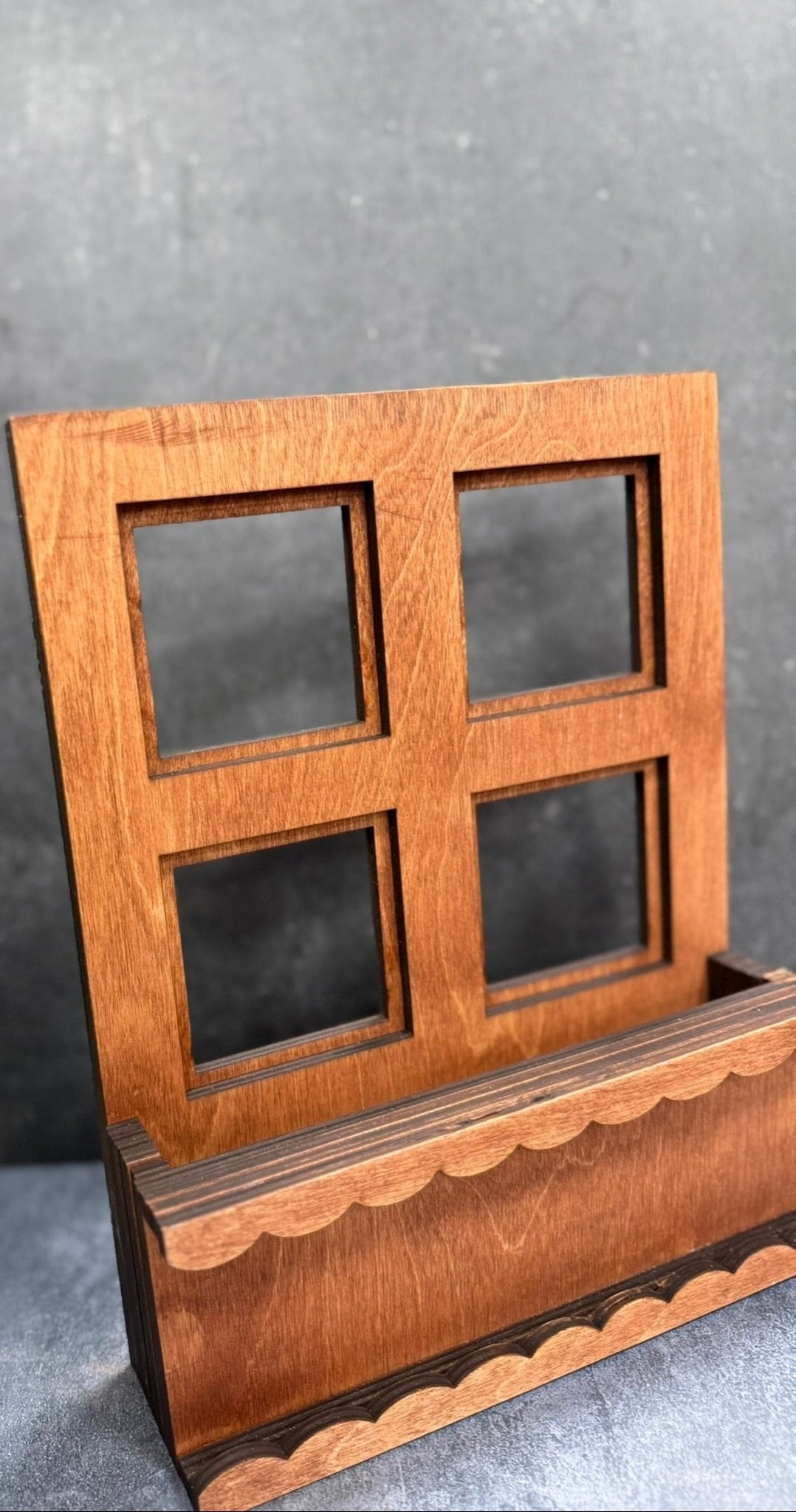 Window Box Interchangeable Base | Farmhouse Style Decor for Every Season | Home Decor Idea Table decor Stain