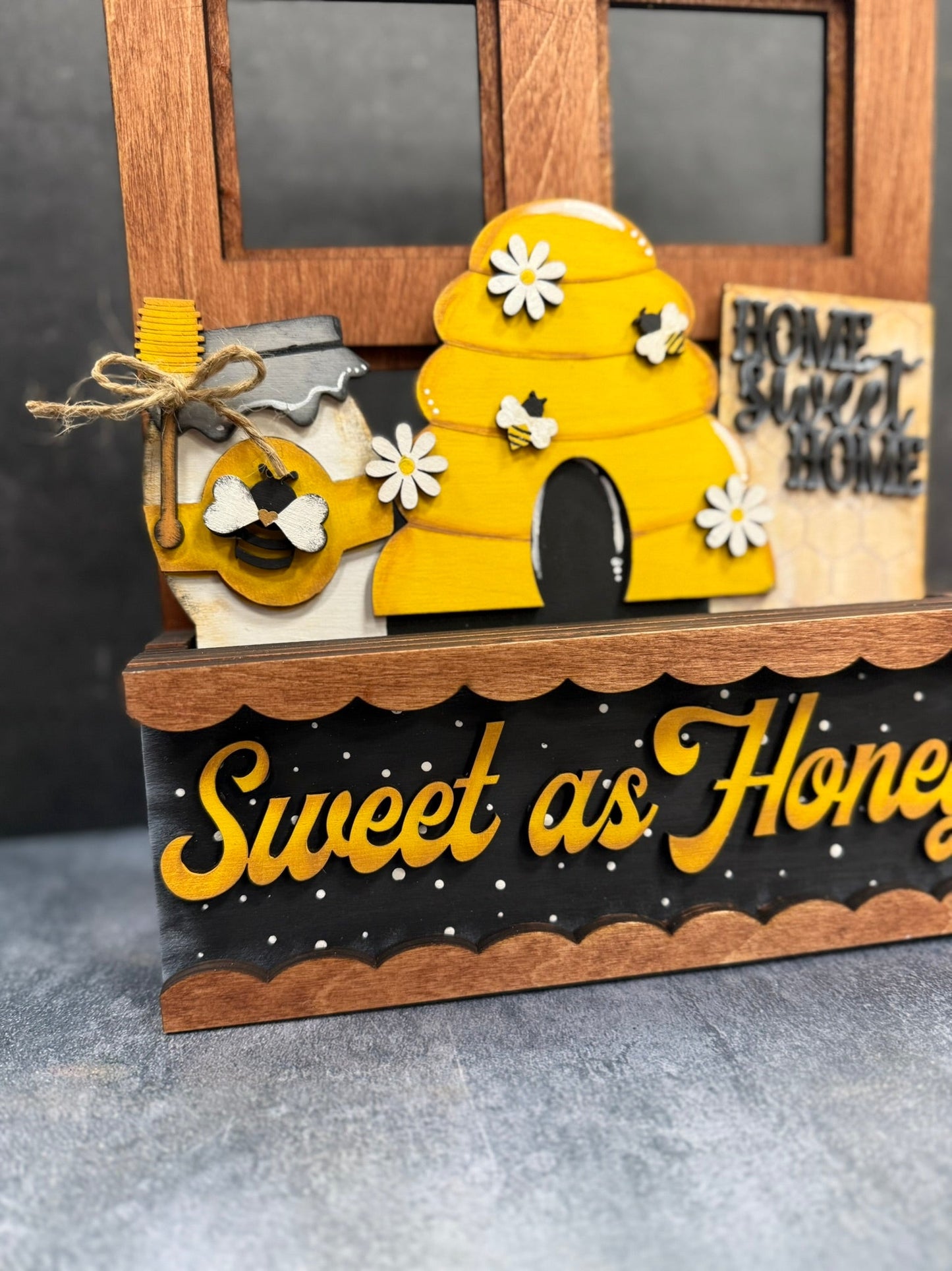 Window Box Interchangeable Inserts | Rustic Farmhouse Decor for Seasonal Celebrations & Home Styling TABLE DECOR