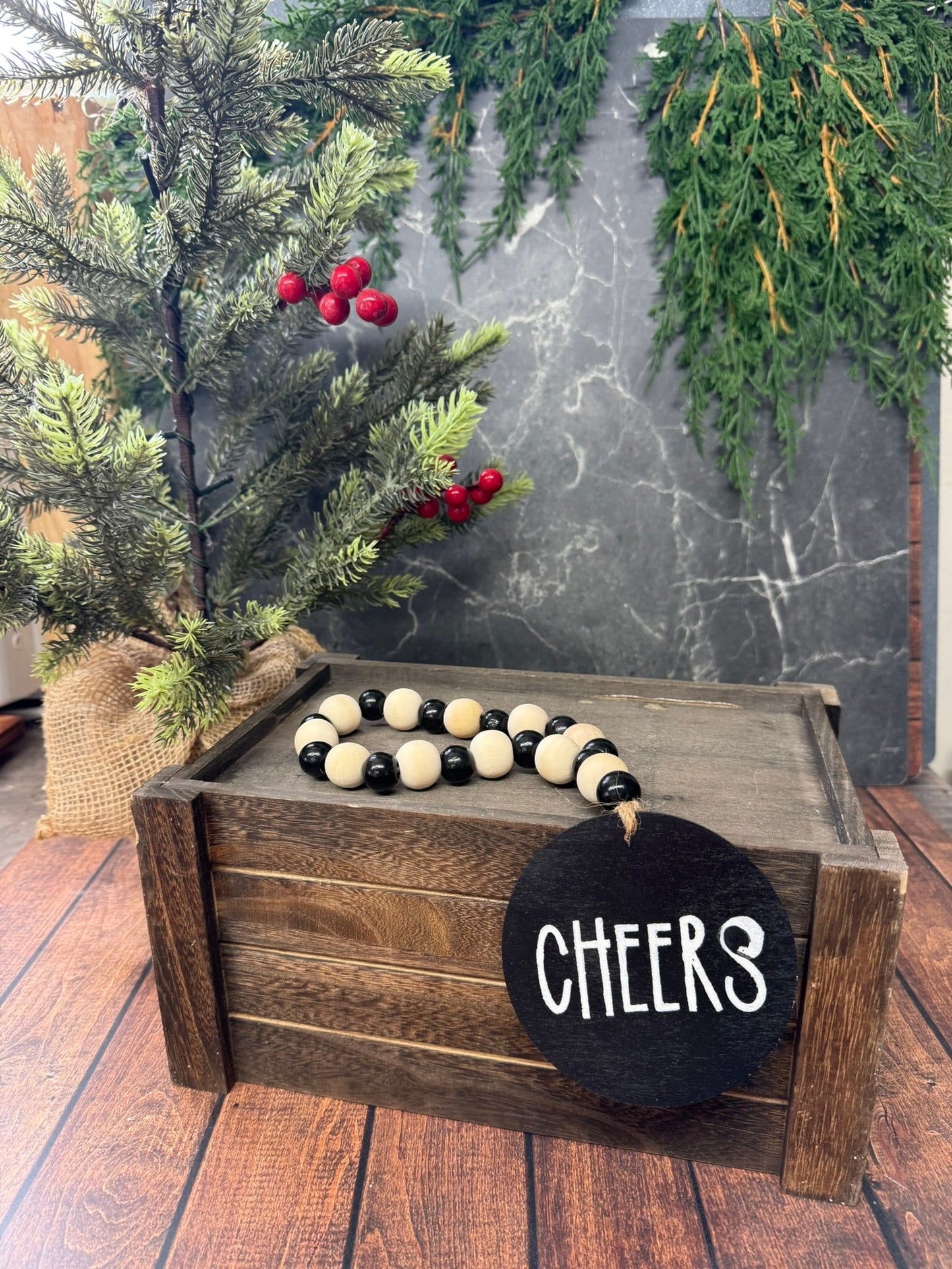 Wine Bottle Bead Garland