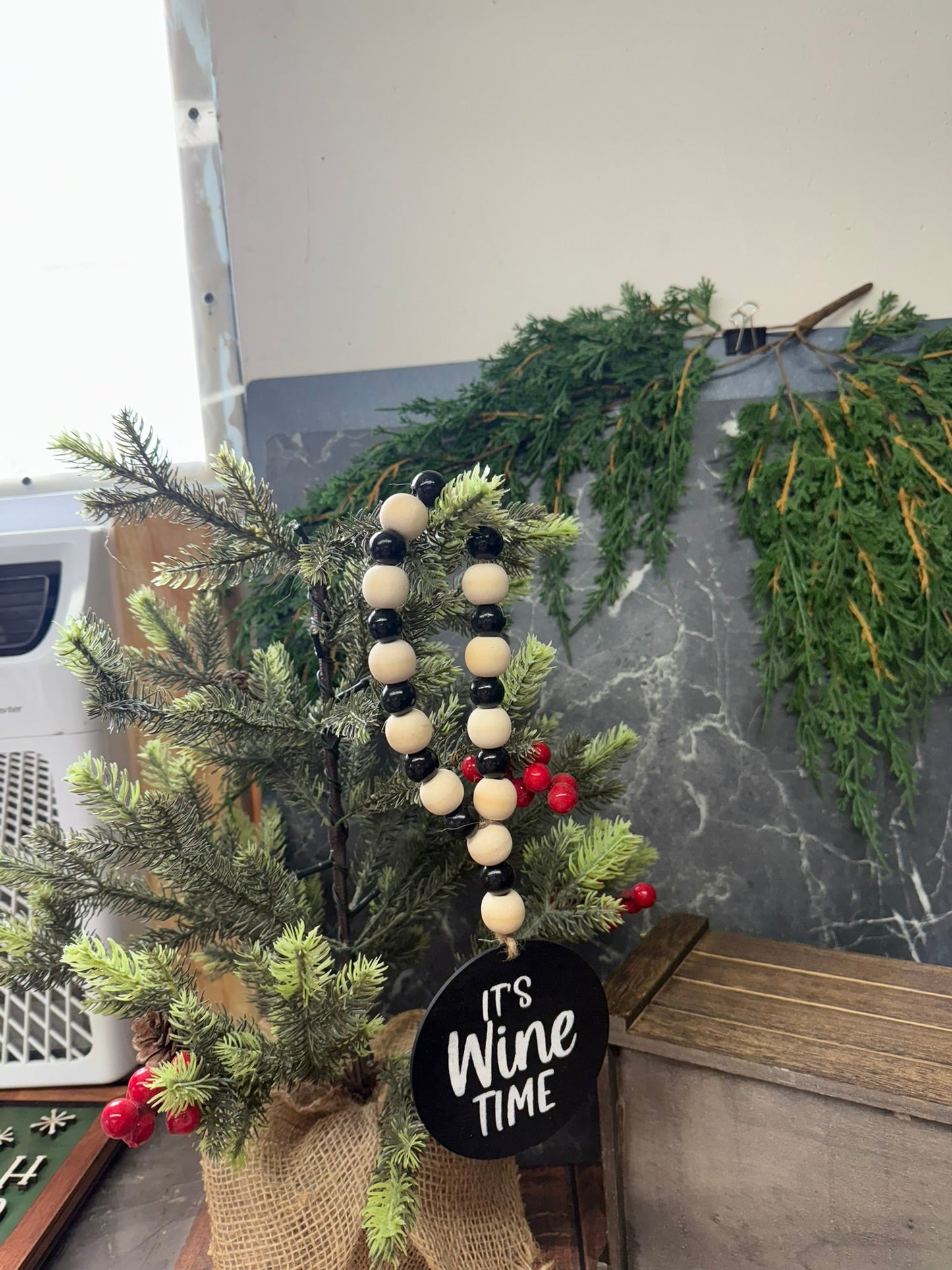 Wine Bottle Bead Garland