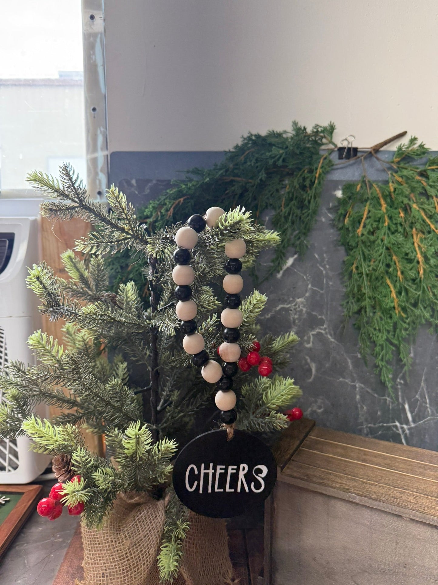 Wine Bottle Bead Garland