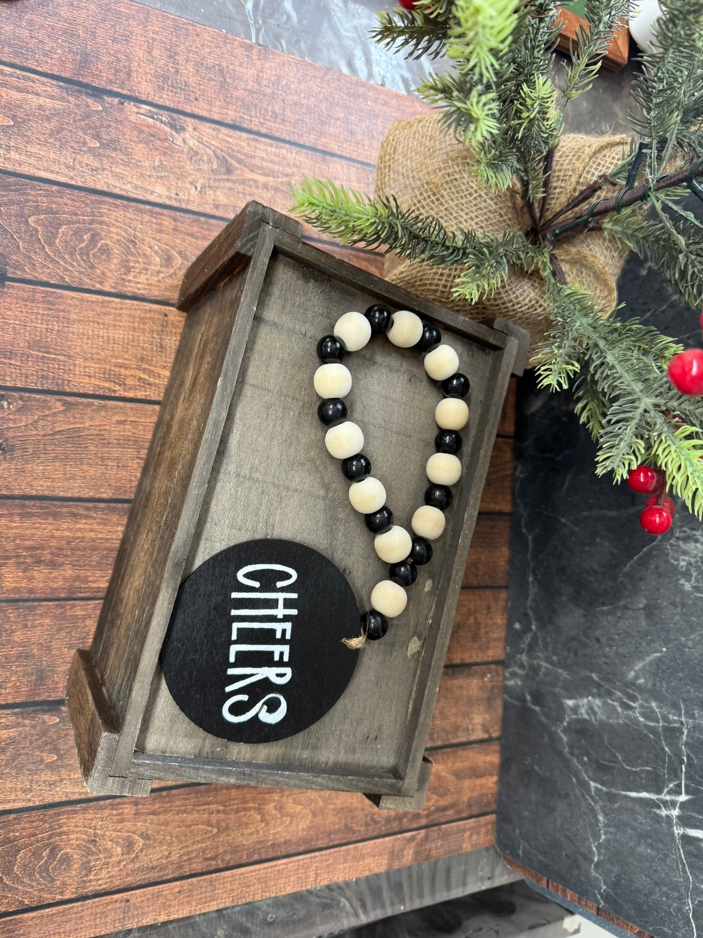 Wine Bottle Bead Garland