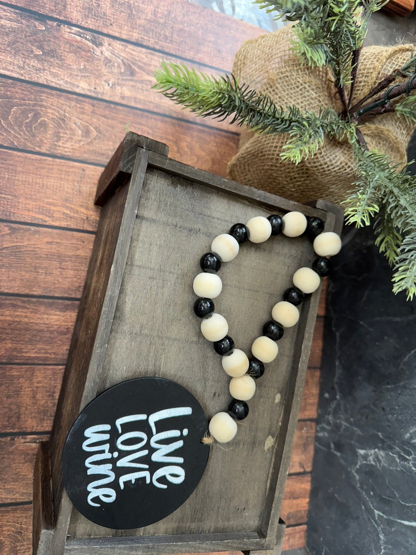 Wine Bottle Bead Garland