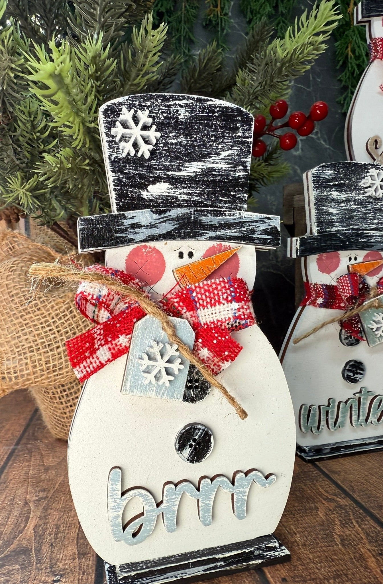Winter Snowmen Trio Set - Nifty Decor & More