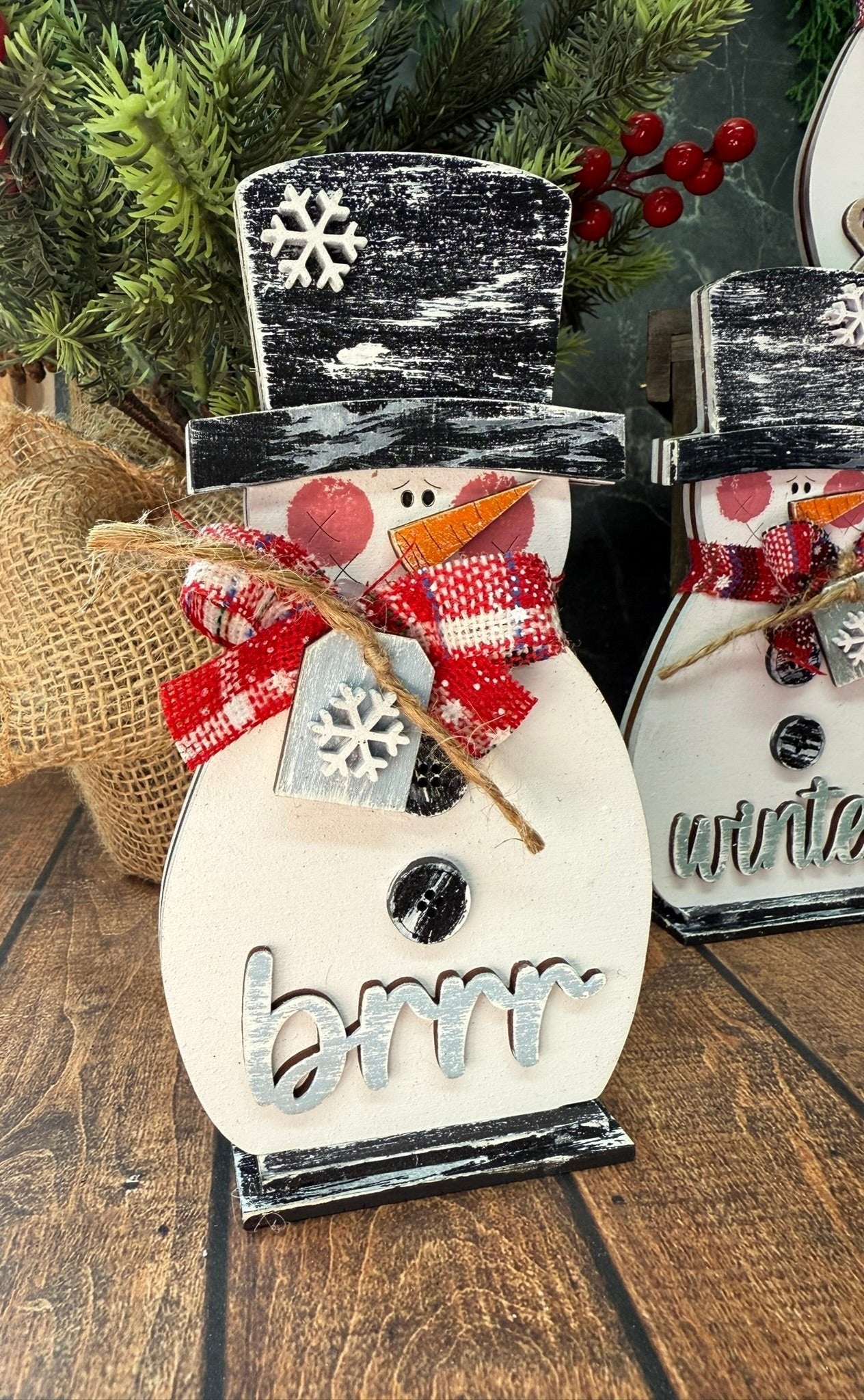 Winter Snowmen Trio Set - Nifty Decor & More
