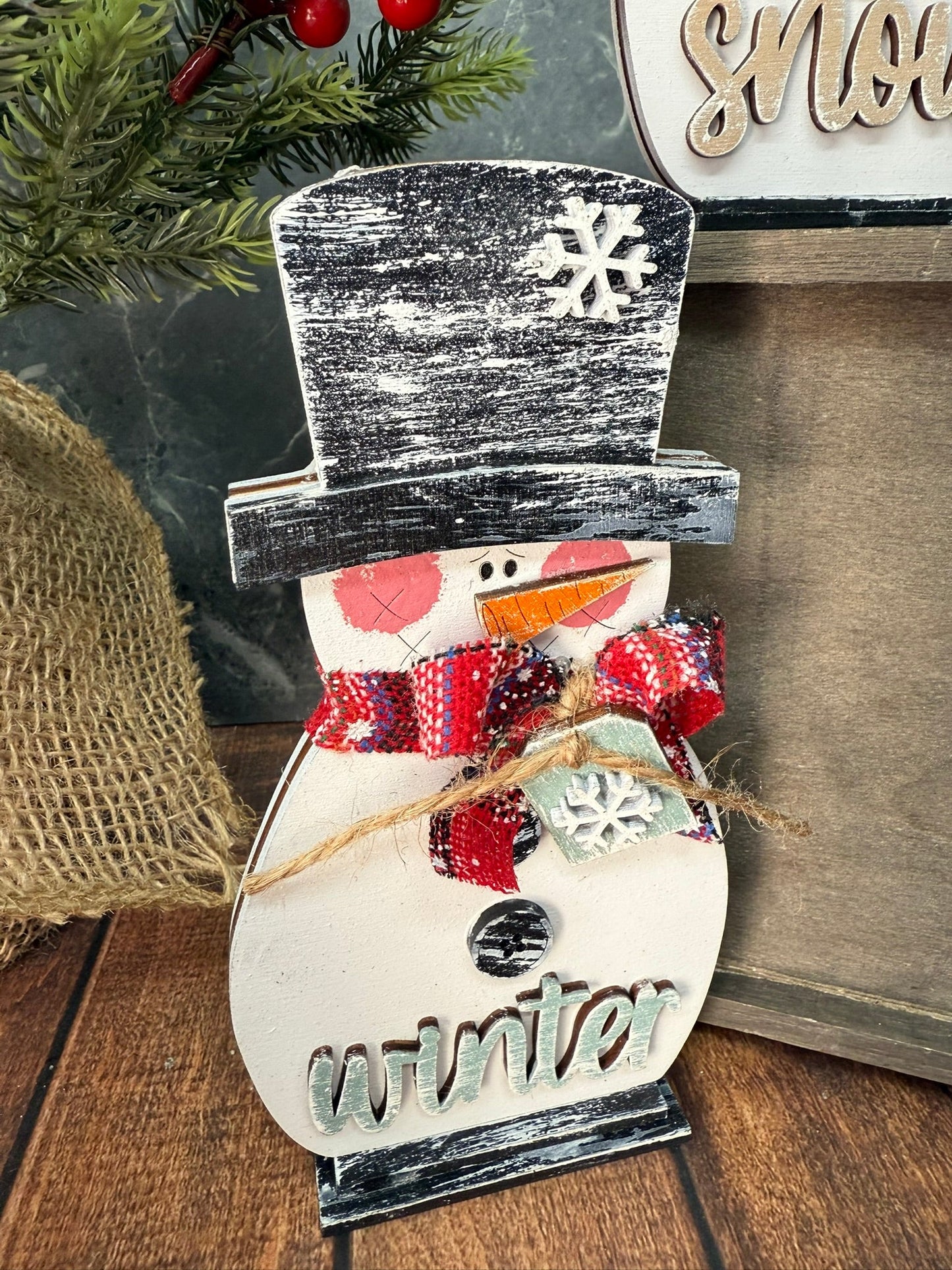 Winter Snowmen Trio Set - Nifty Decor & More