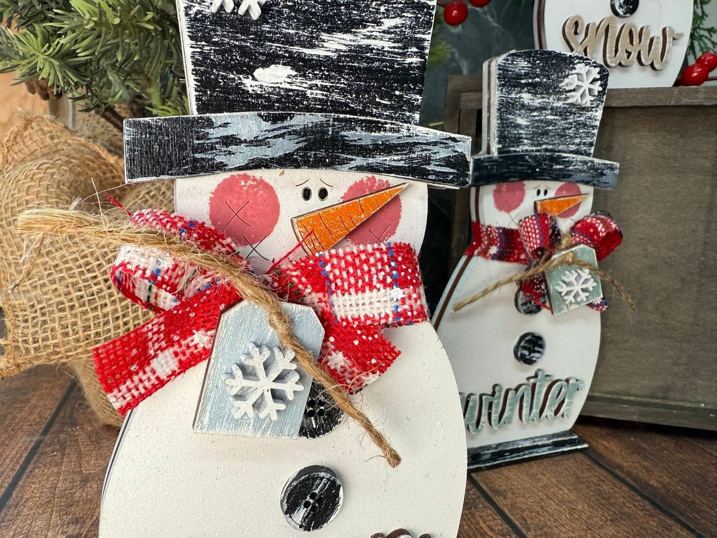 Winter Snowmen Trio Set - Nifty Decor & More