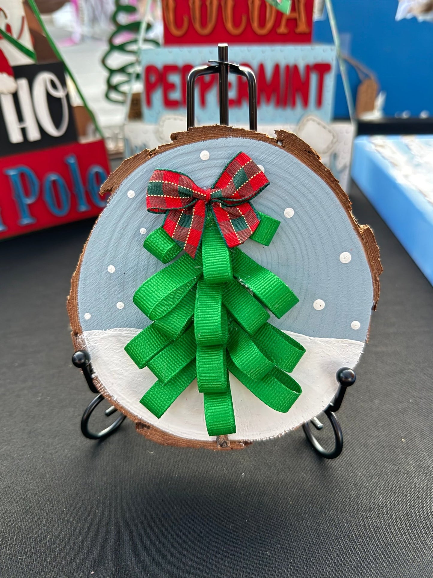 Wood Slice Ribbon Tree - Nifty Decor & More
