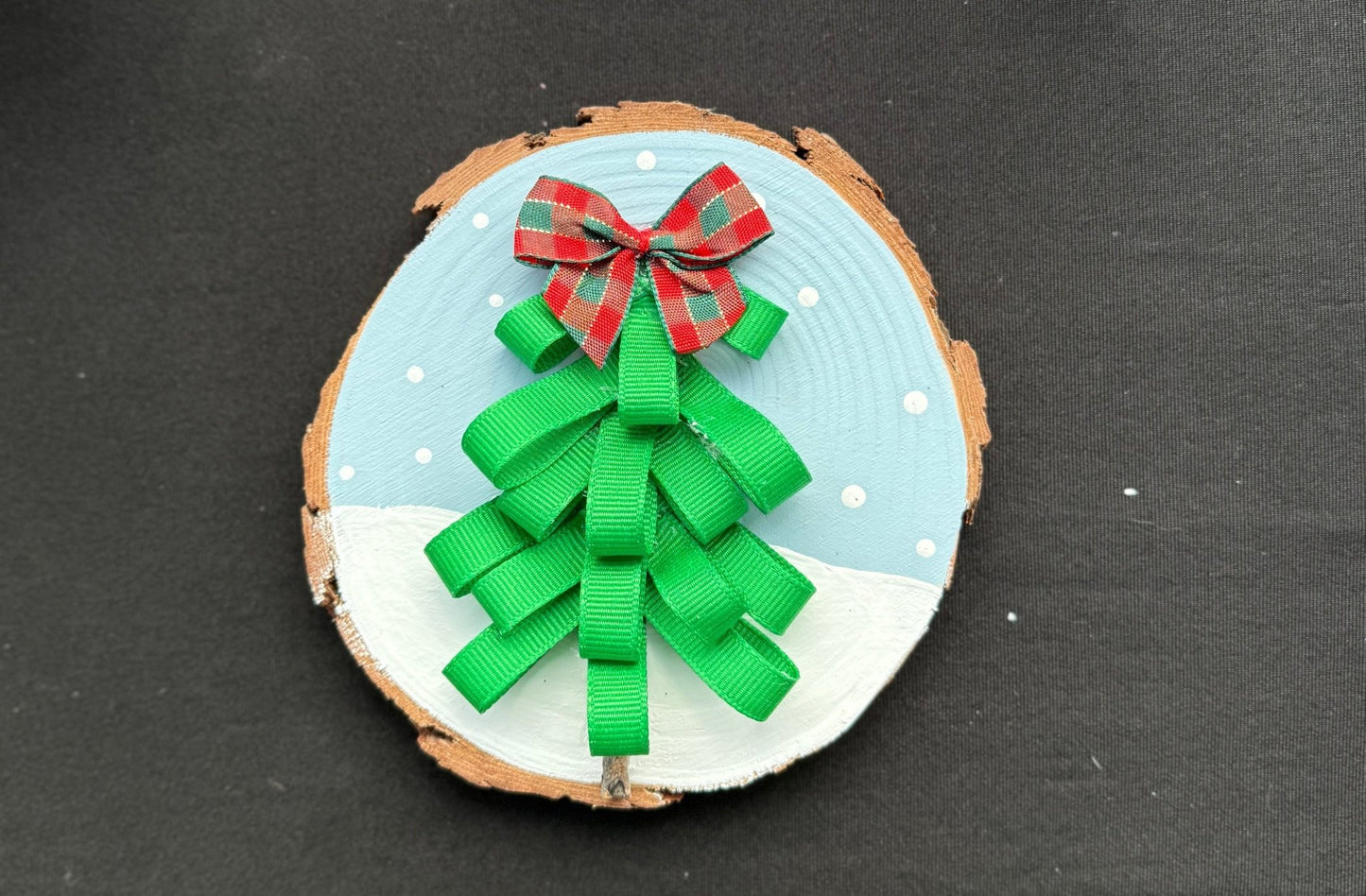 Wood Slice Ribbon Tree - Nifty Decor & More