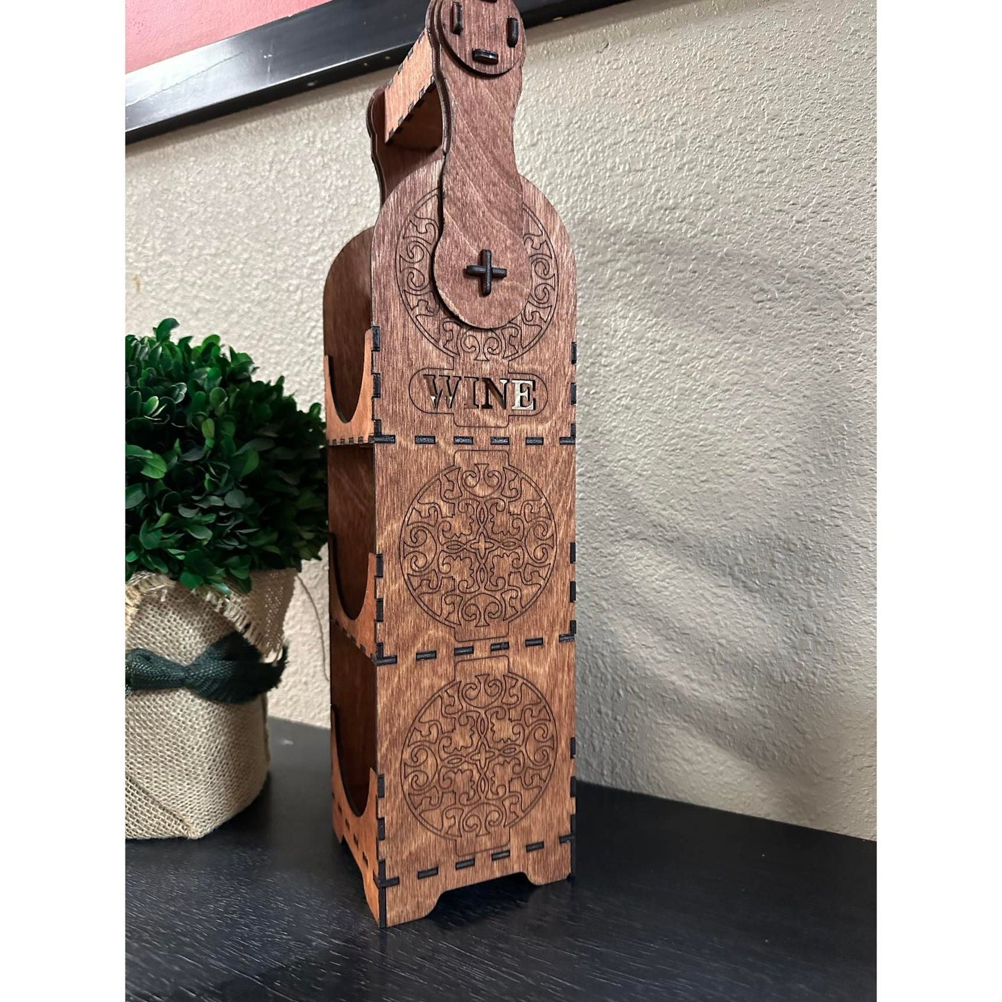 Wood Wine Bottle Holder Wine Bottle Holder